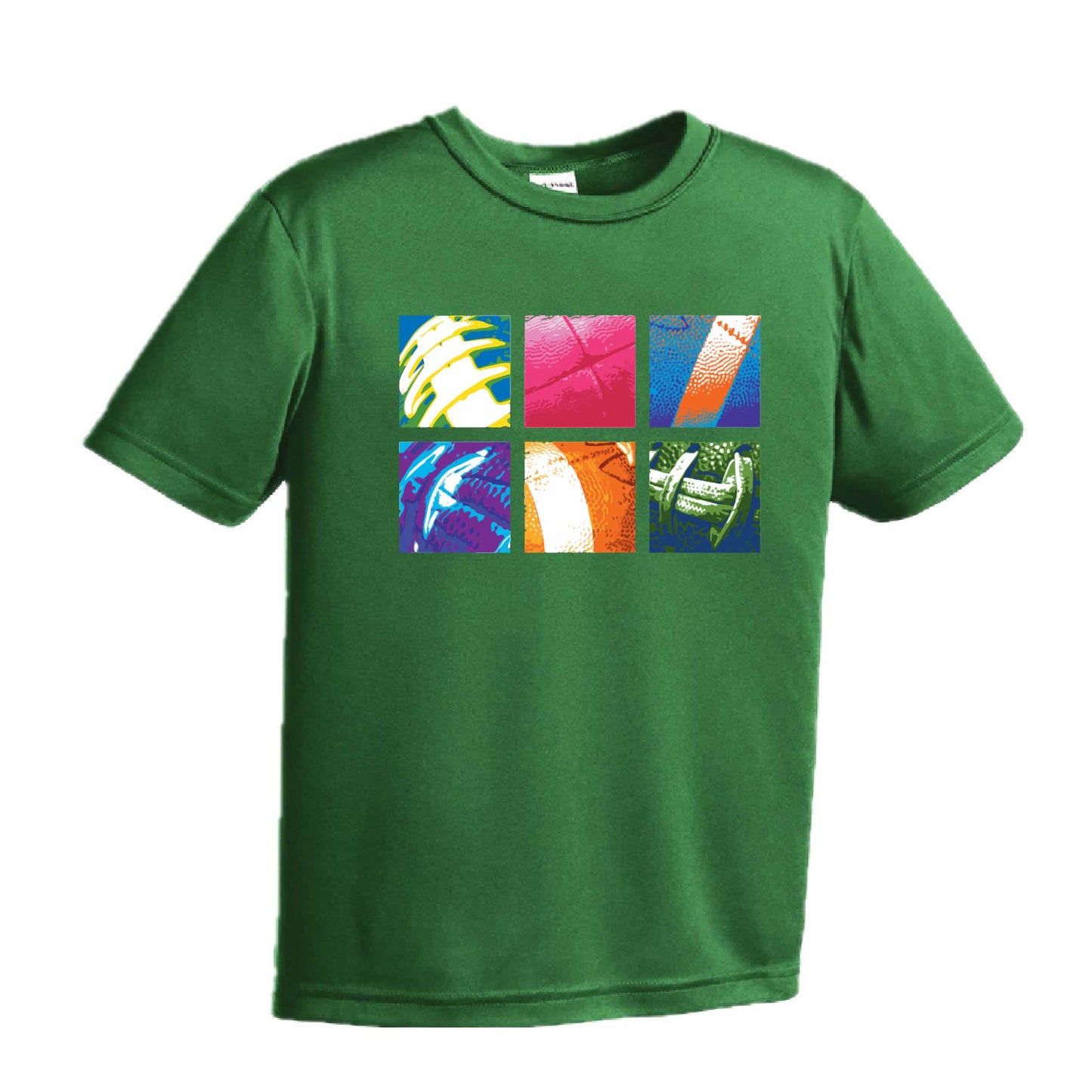Football Squares | Youth Short Sleeve Football T-Shirts | 100% Polyester