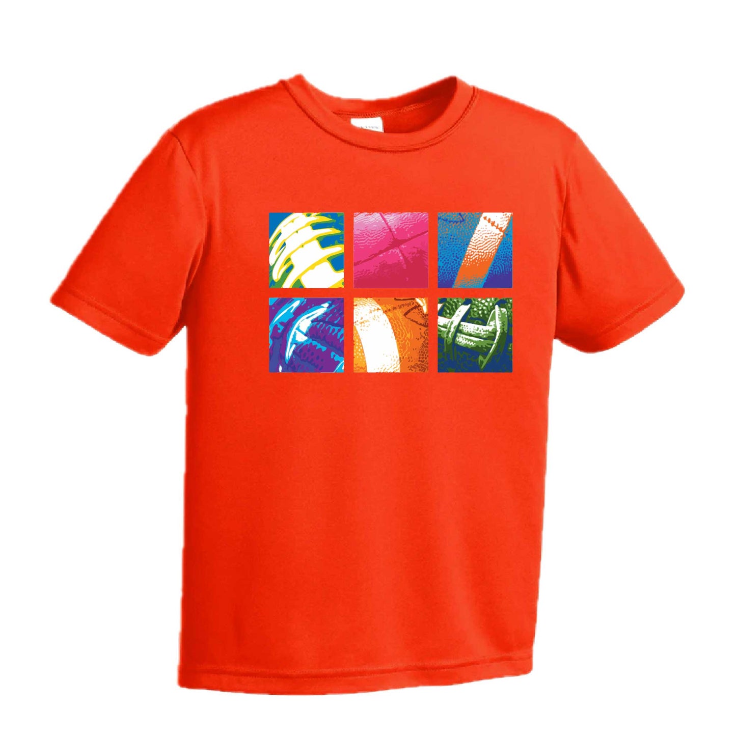 Football Squares | Youth Short Sleeve Football T-Shirts | 100% Polyester