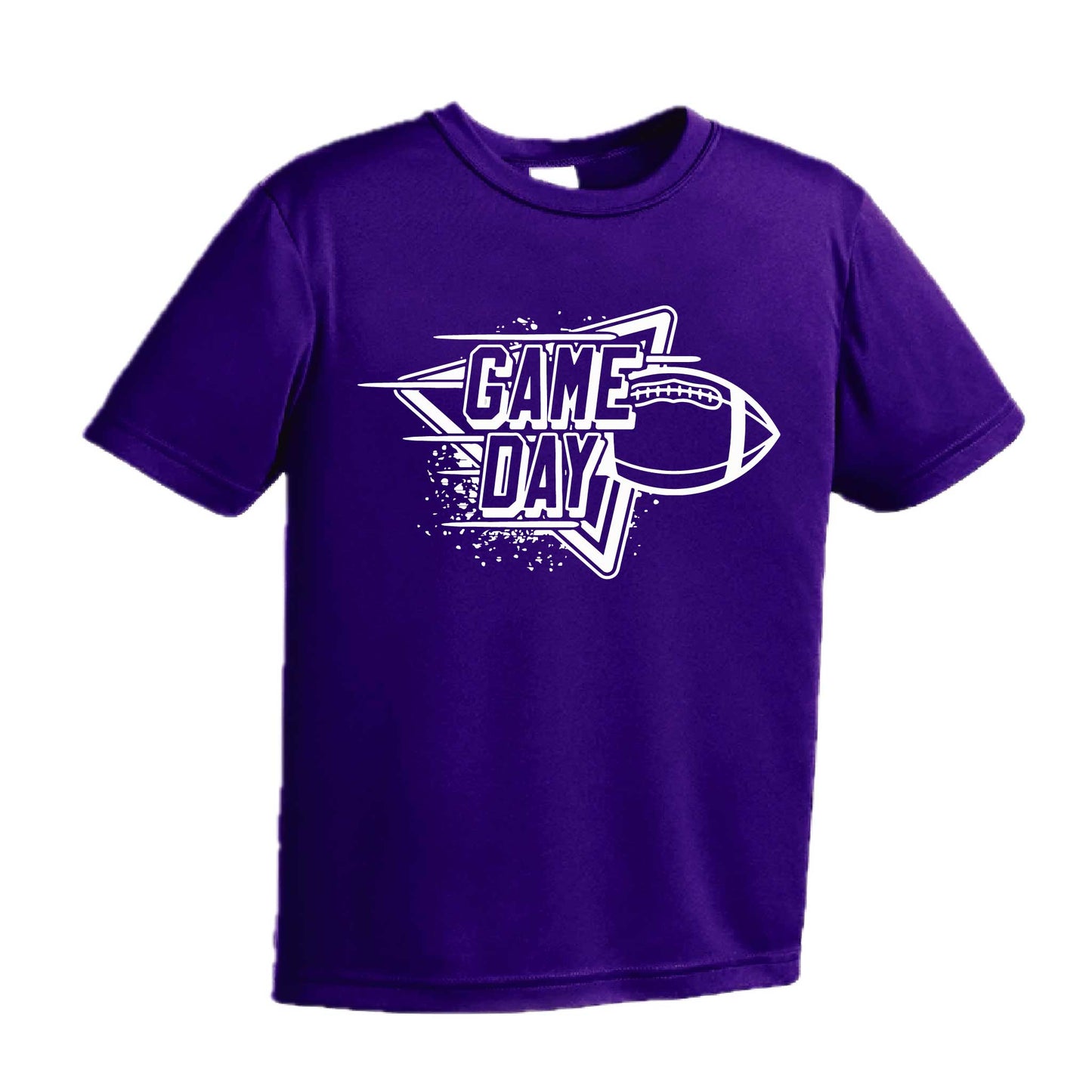 Football Game Day | Youth Short Sleeve Football T-Shirts | 100% Polyester