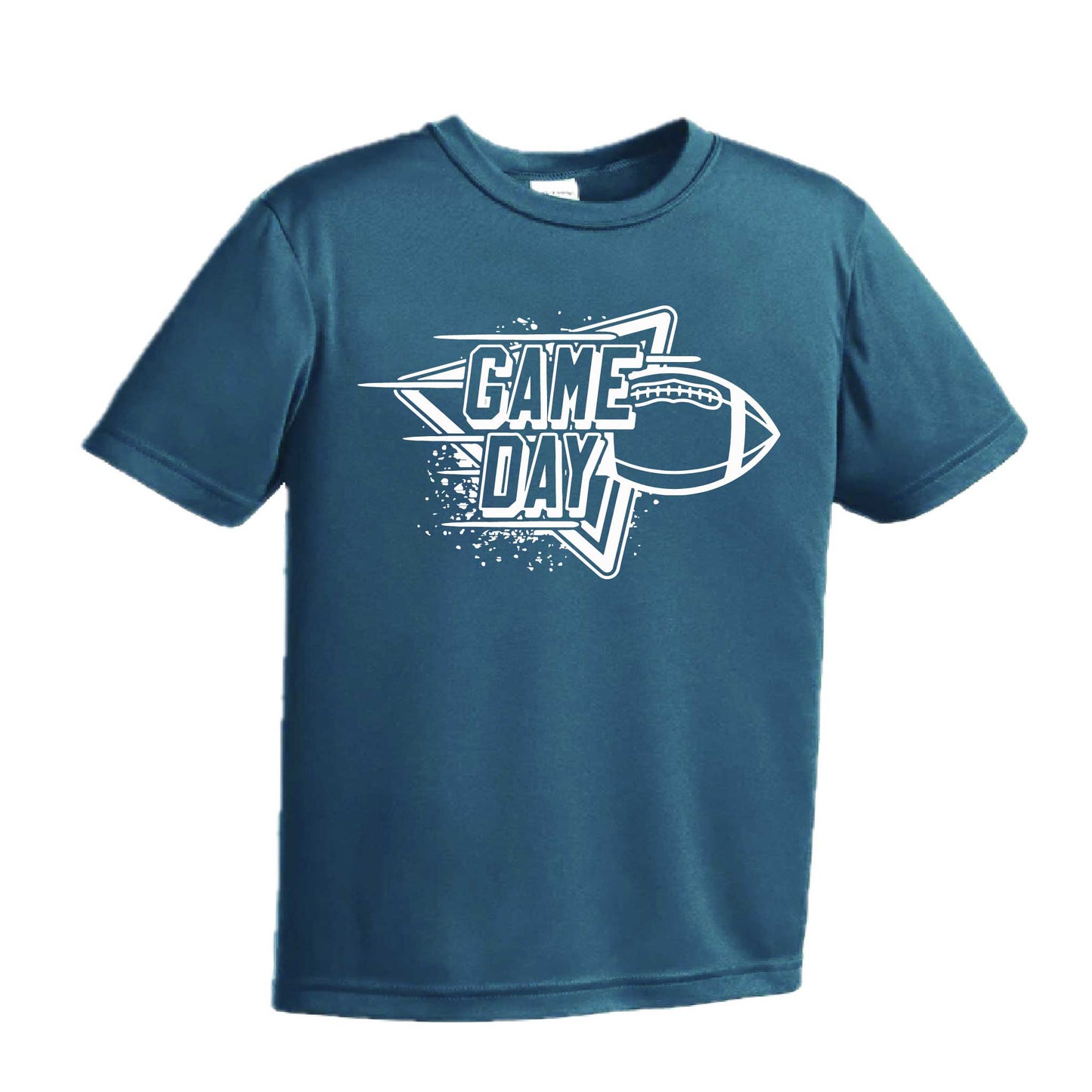 Football Game Day | Youth Short Sleeve Football T-Shirts | 100% Polyester