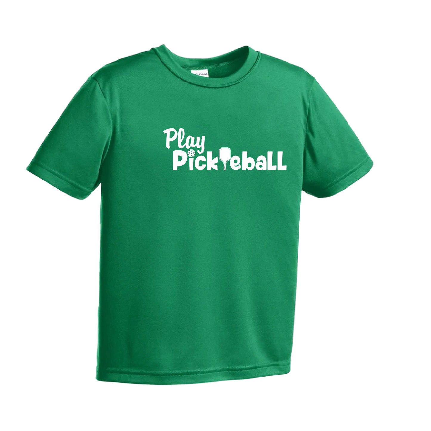 Play Pickleball | Youth Short Sleeve Pickleball Shirts | 100% Polyester