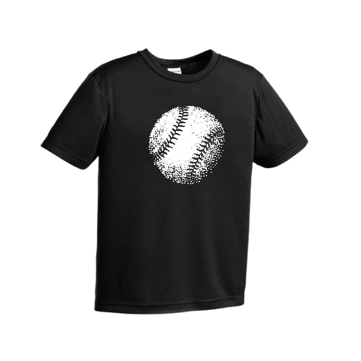 Retro Baseball | Youth Short Sleeve Baseball Performance T-Shirts | 100% Polyester
