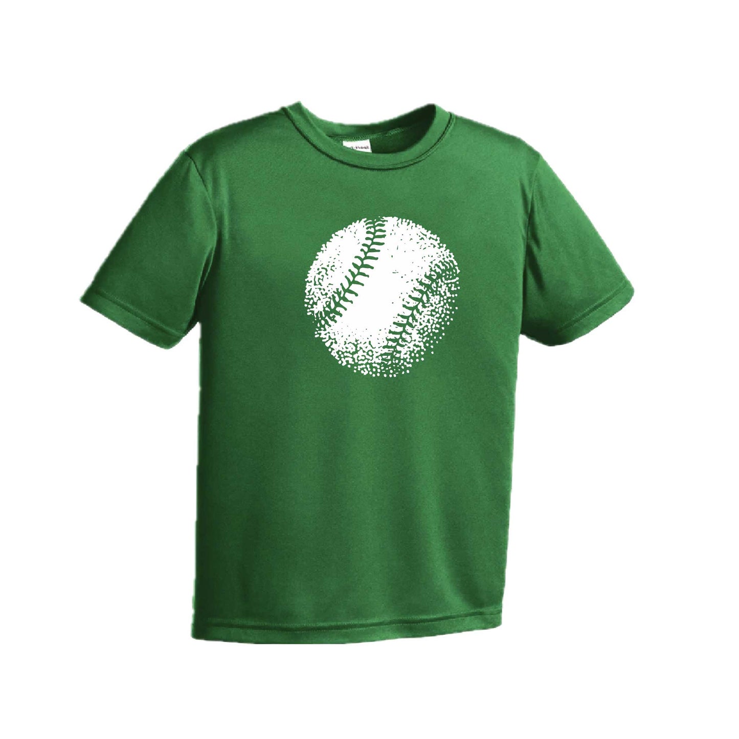 Retro Baseball | Youth Short Sleeve Baseball Performance T-Shirts | 100% Polyester