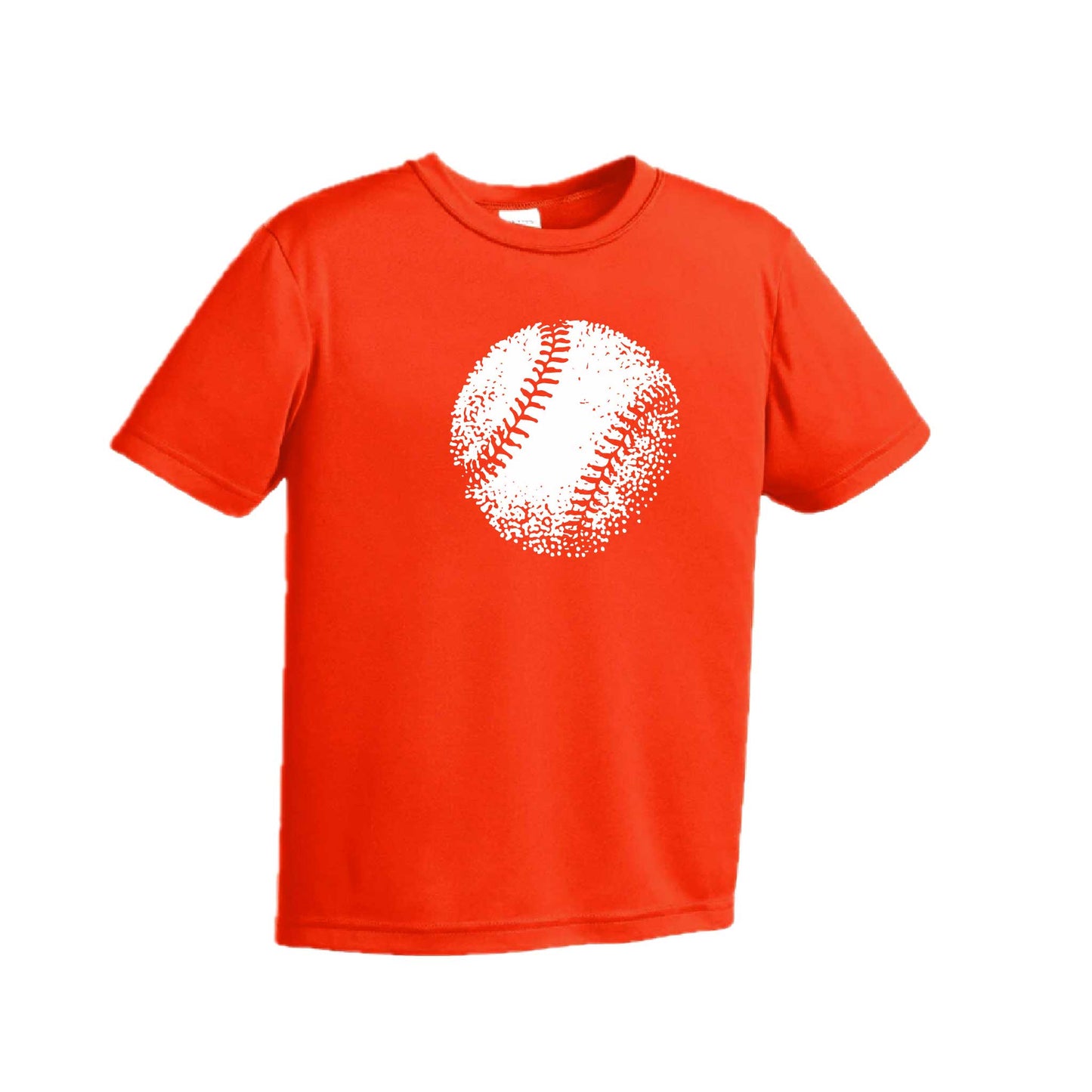 Retro Baseball | Youth Short Sleeve Baseball Performance T-Shirts | 100% Polyester