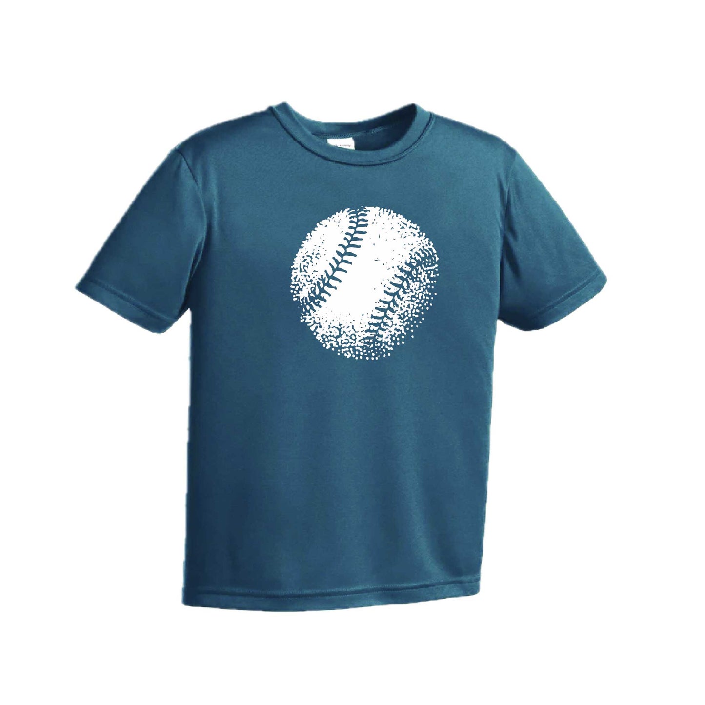 Retro Baseball | Youth Short Sleeve Baseball Performance T-Shirts | 100% Polyester
