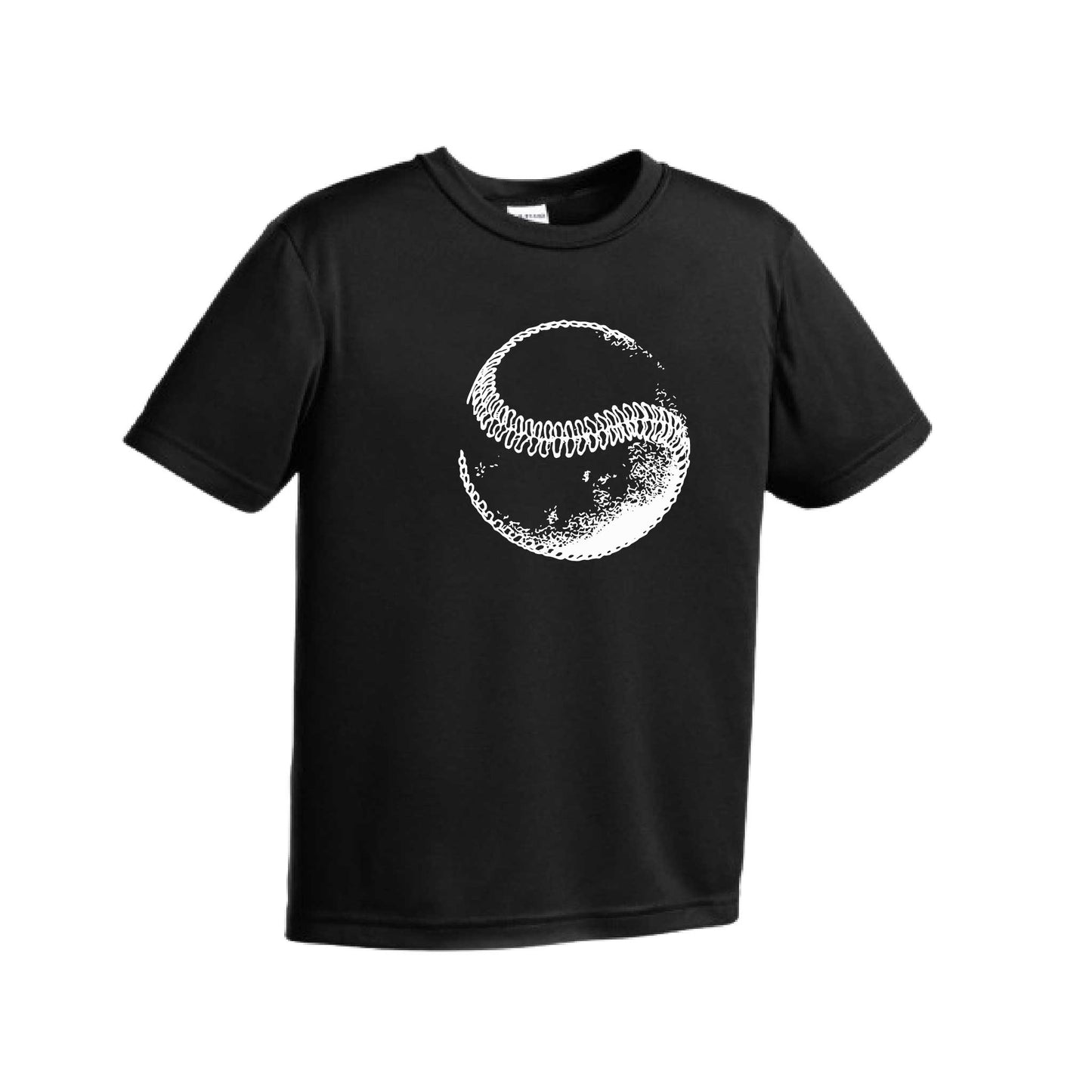 Retro Curveball | Youth Short Sleeve Baseball Performance T-Shirts | 100% Polyester