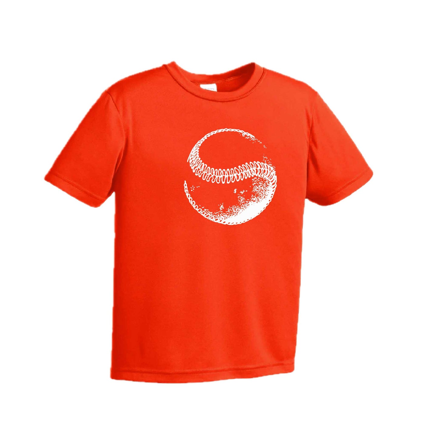 Retro Curveball | Youth Short Sleeve Baseball Performance T-Shirts | 100% Polyester