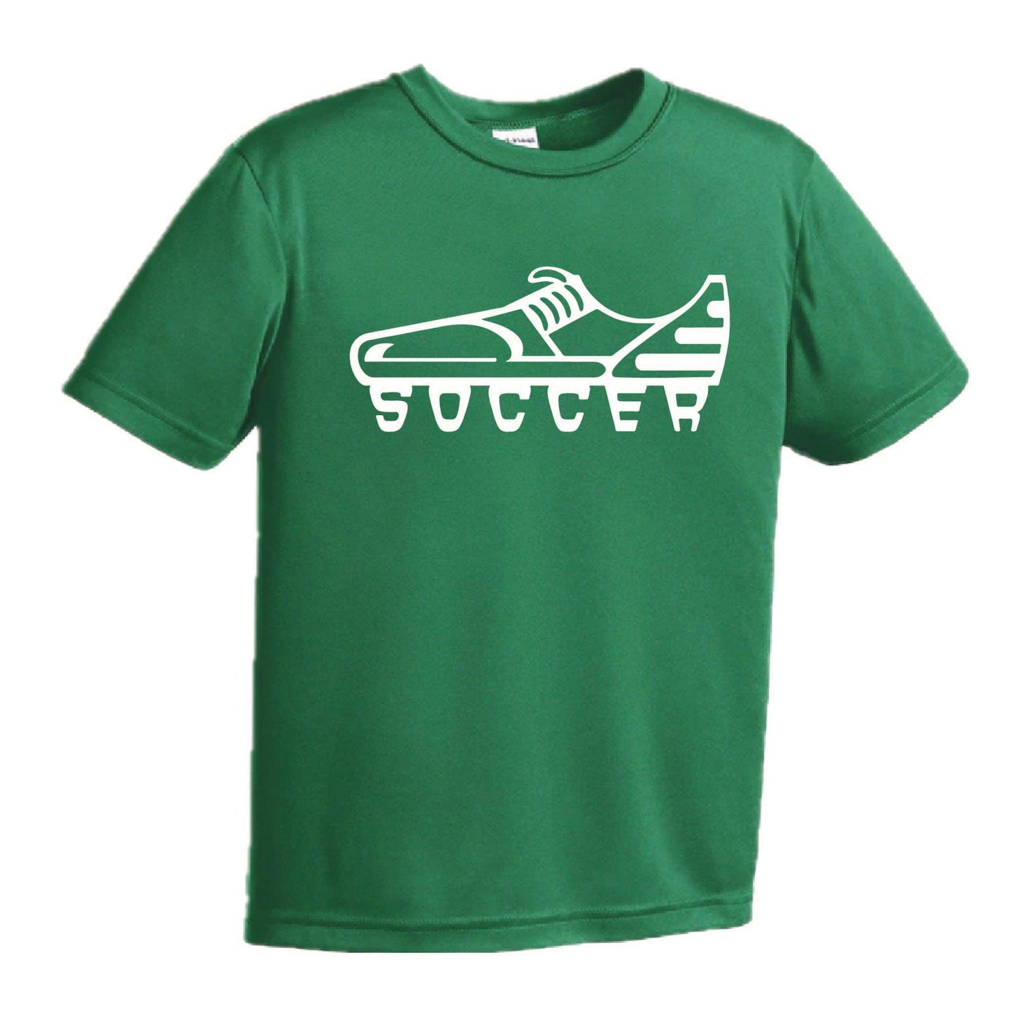 Soccer Cleat | Youth Short Sleeve Soccer T-Shirts | 100% Polyester