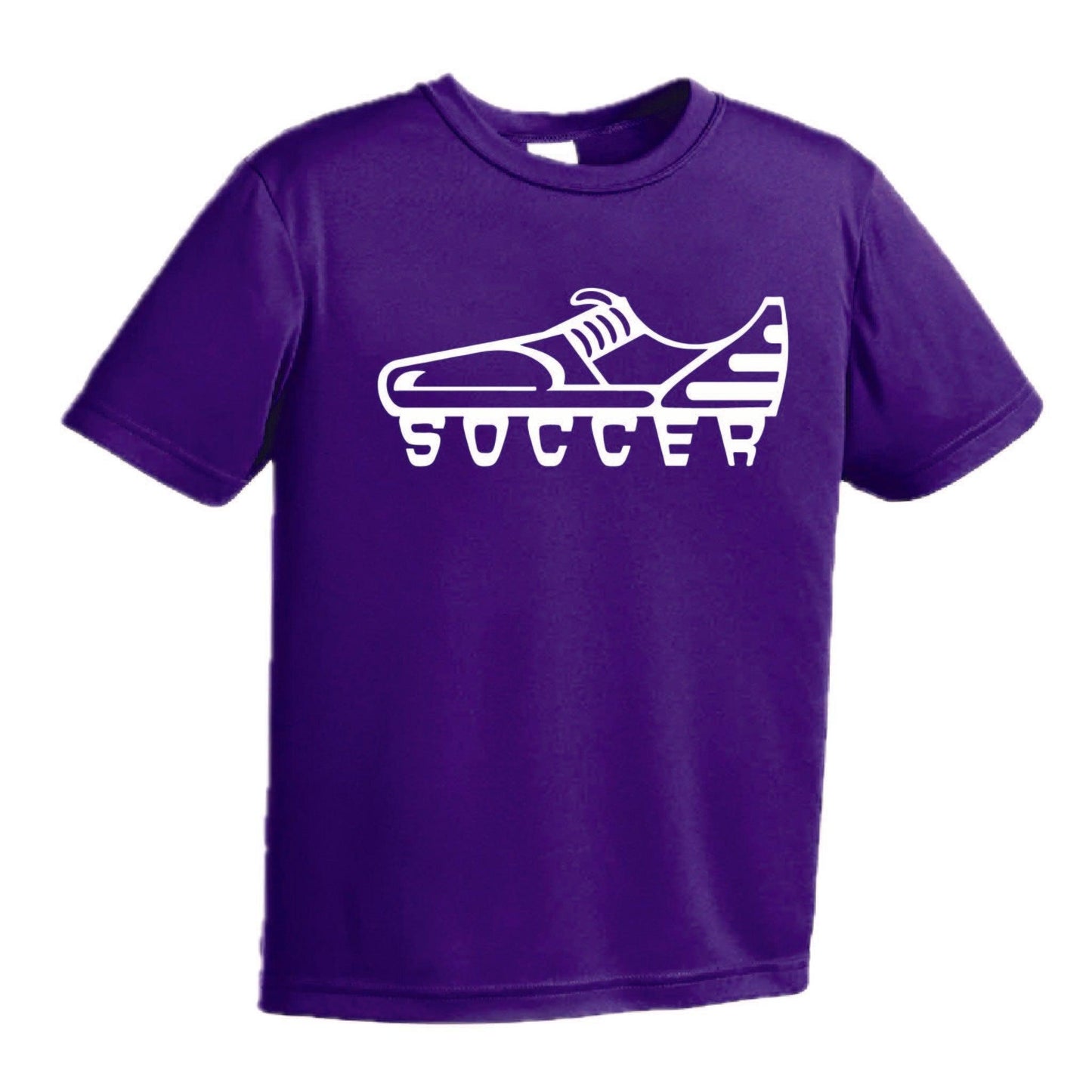 Soccer Cleat | Youth Short Sleeve Soccer T-Shirts | 100% Polyester