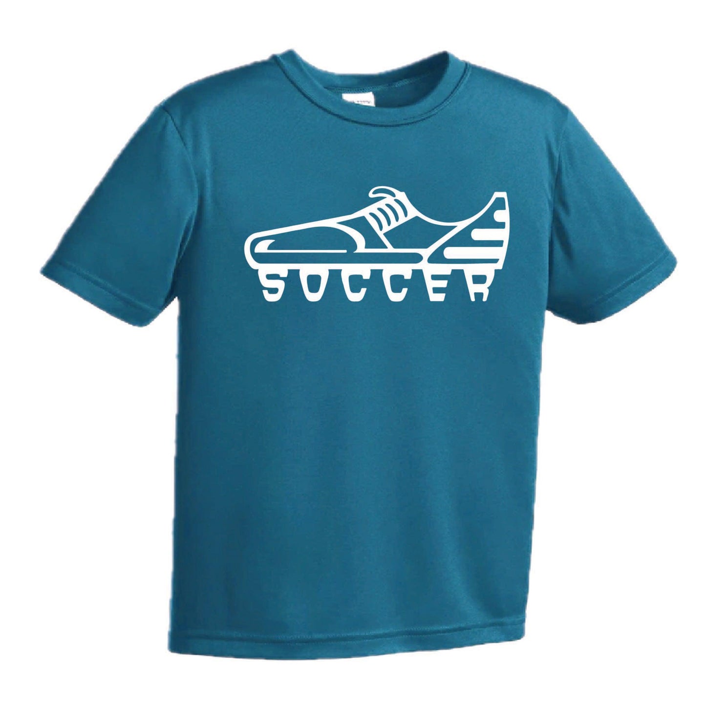 Soccer Cleat | Youth Short Sleeve Soccer T-Shirts | 100% Polyester