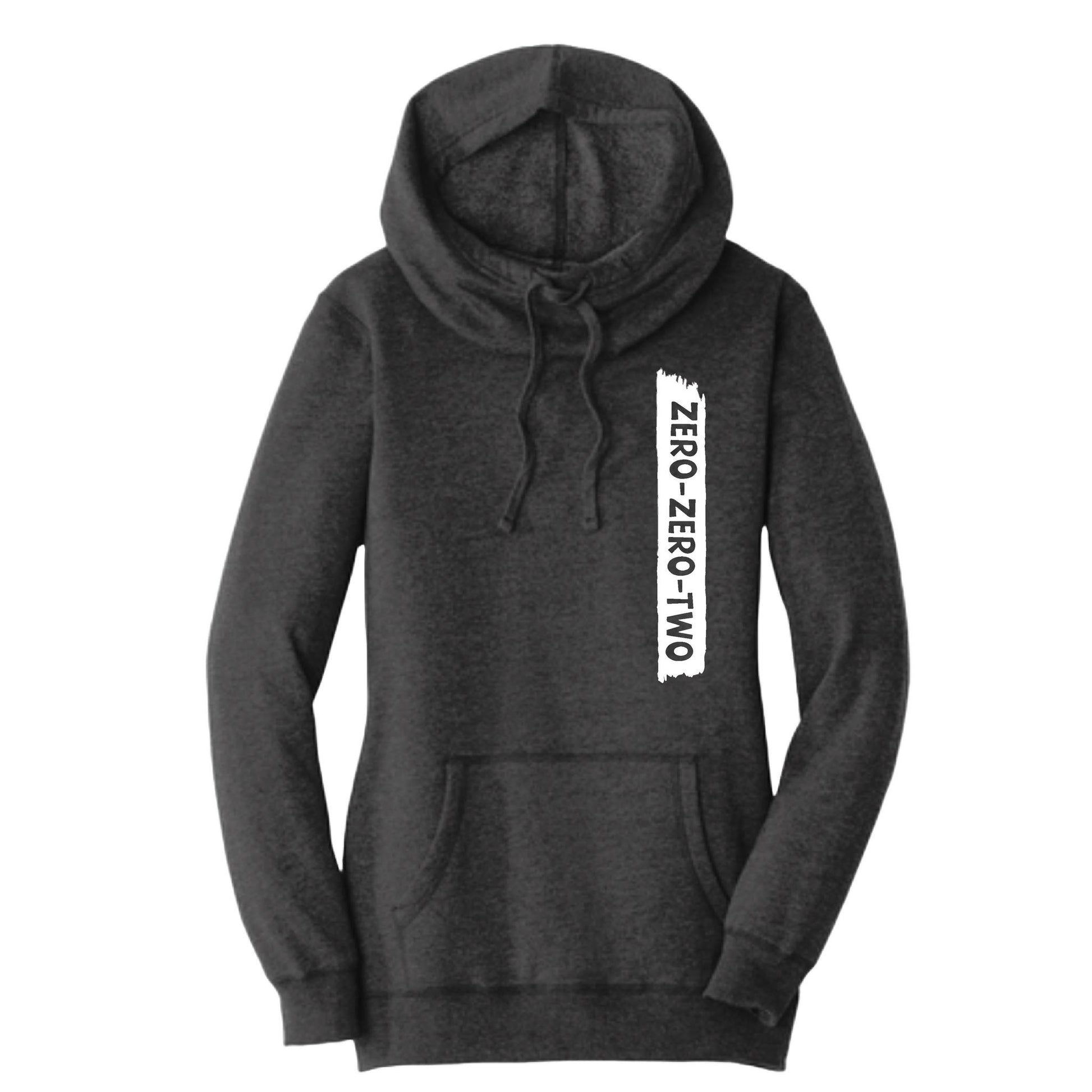 Zero Zero Two (Customizable) | Women’s Cowl-Neck Hoodie Pickleball Sweatshirt | 55% Cotton 45% Poly Fleece