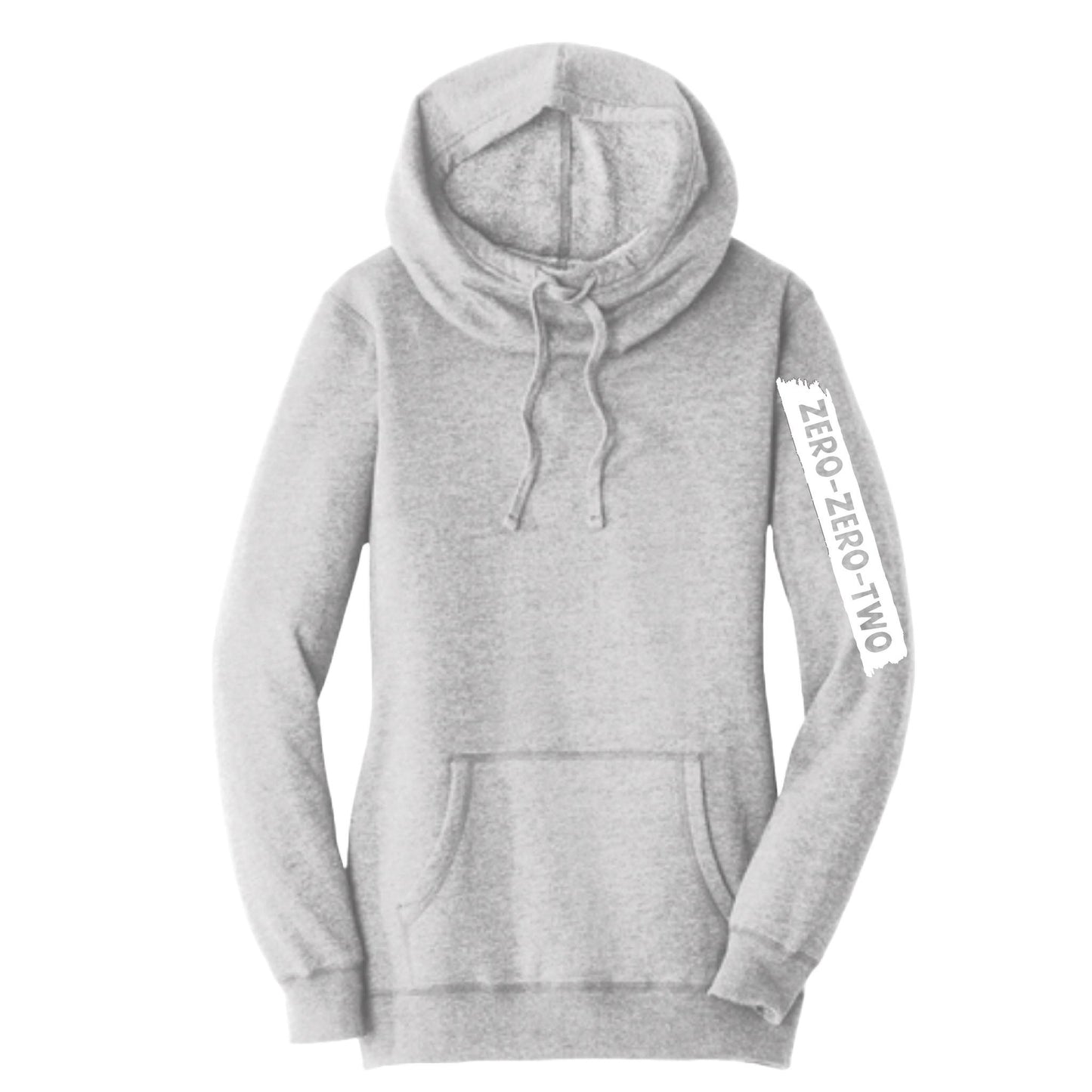 Zero Zero Two (Customizable) | Women’s Cowl-Neck Hoodie Pickleball Sweatshirt | 55% Cotton 45% Poly Fleece