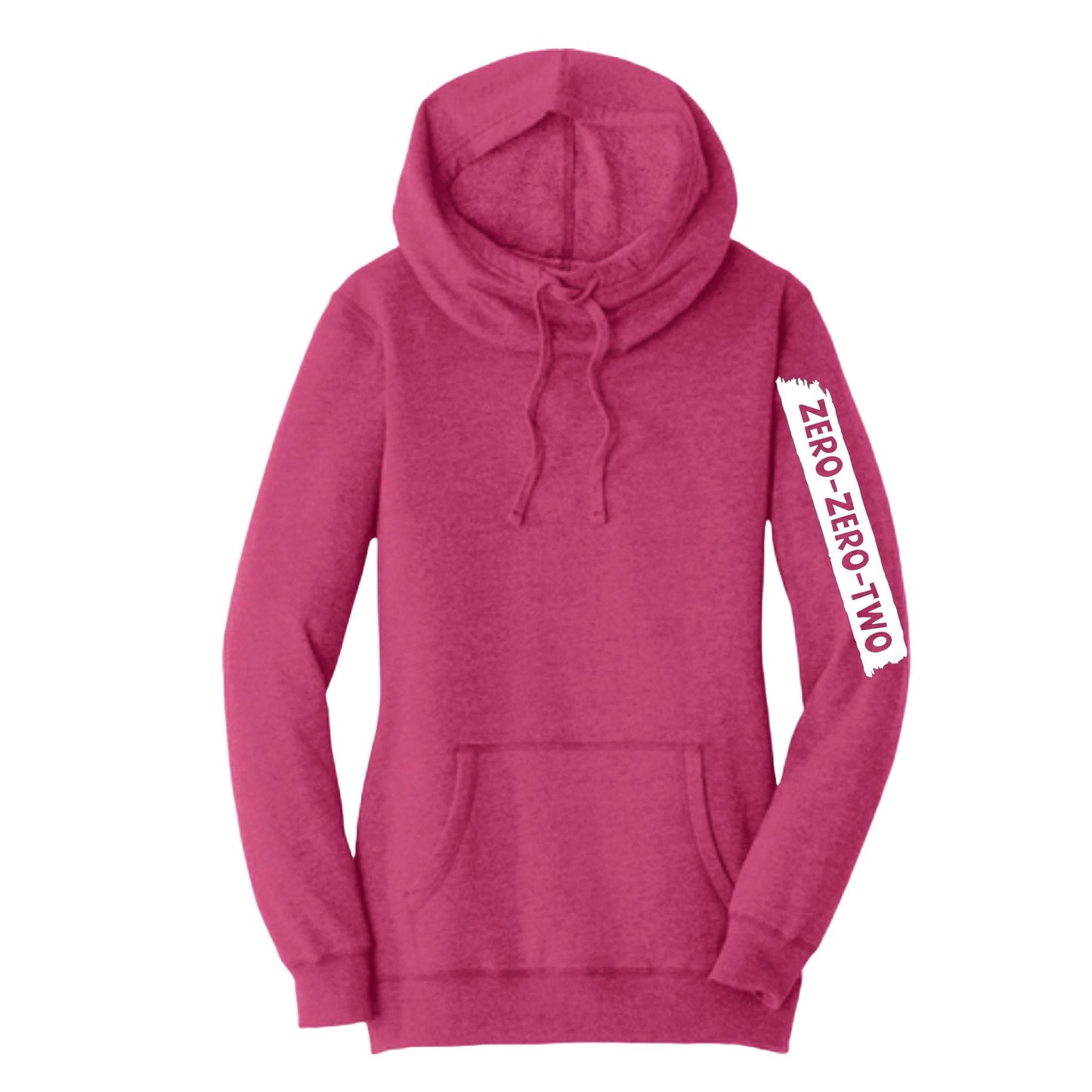 Zero Zero Two (Customizable) | Women’s Cowl-Neck Hoodie Pickleball Sweatshirt | 55% Cotton 45% Poly Fleece