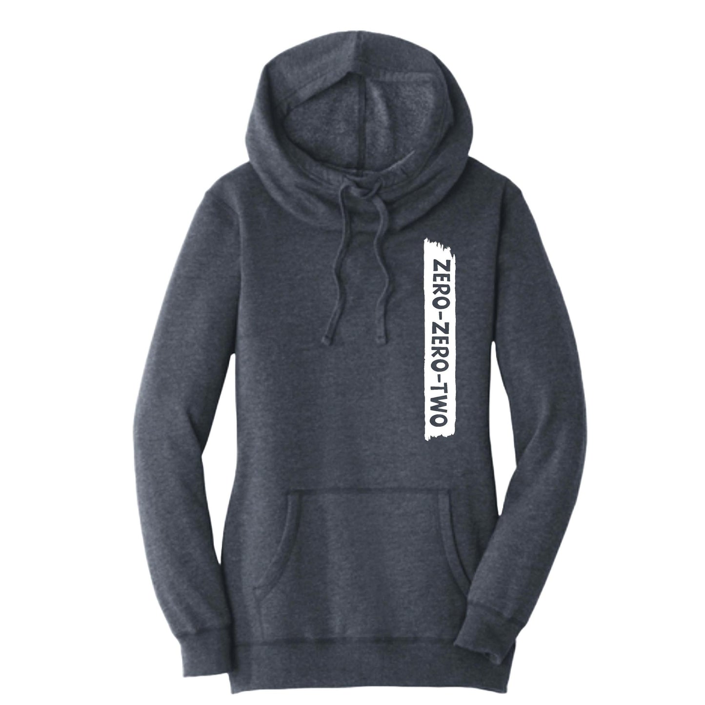 Zero Zero Two (Customizable) | Women’s Cowl-Neck Hoodie Pickleball Sweatshirt | 55% Cotton 45% Poly Fleece