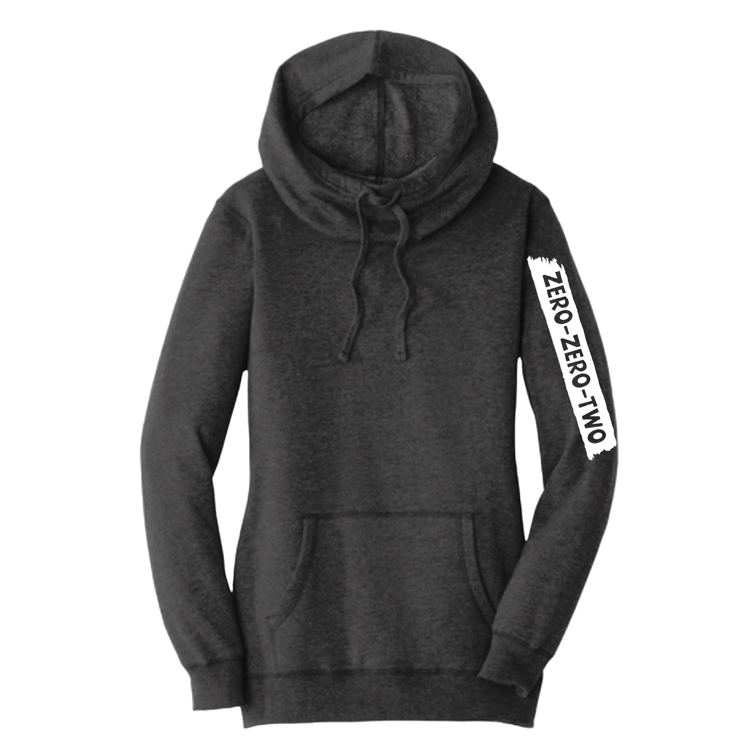 Zero Zero Two (Customizable) | Women’s Cowl-Neck Hoodie Pickleball Sweatshirt | 55% Cotton 45% Poly Fleece