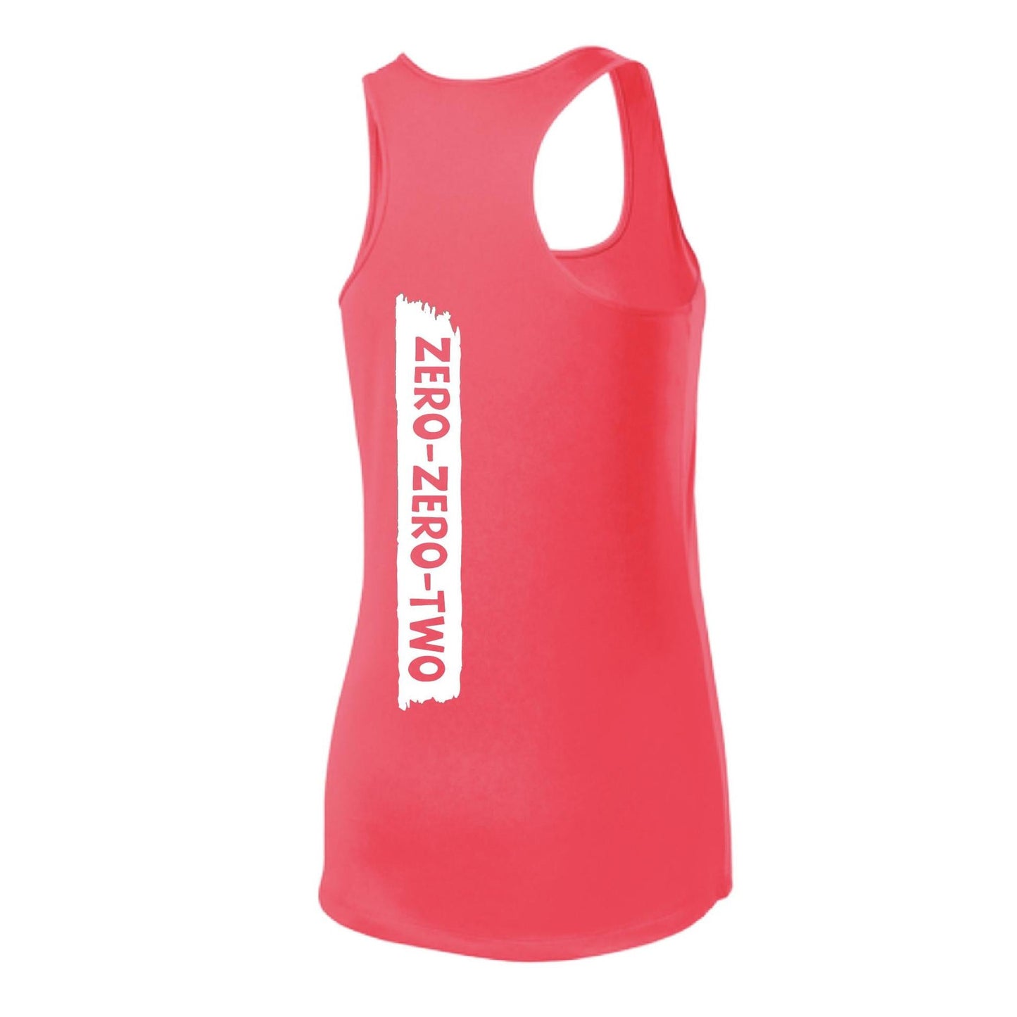 Zero Zero Two With Pickleballs (Customizable) | Women's Racerback Pickleball Tank | 100% Polyester