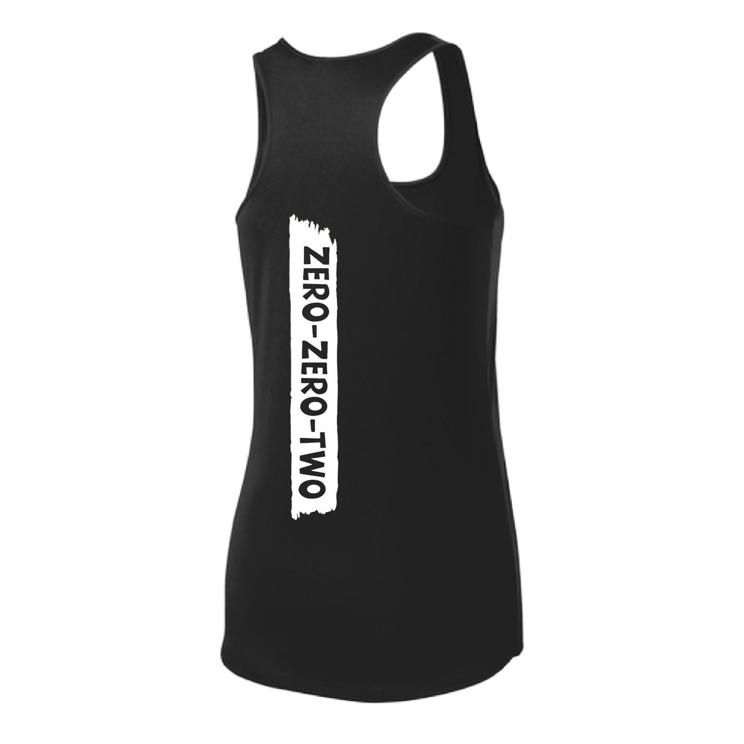 Zero Zero Two With Pickleballs (Customizable) | Women's Racerback Pickleball Tank | 100% Polyester