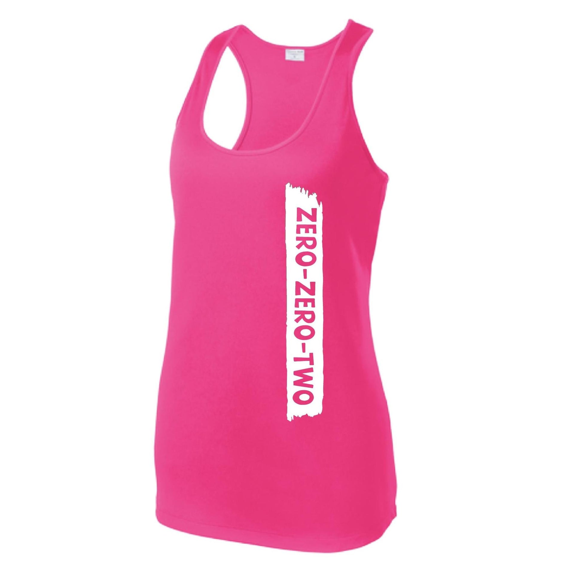 Zero Zero Two With Pickleballs (Customizable) | Women's Racerback Pickleball Tank | 100% Polyester