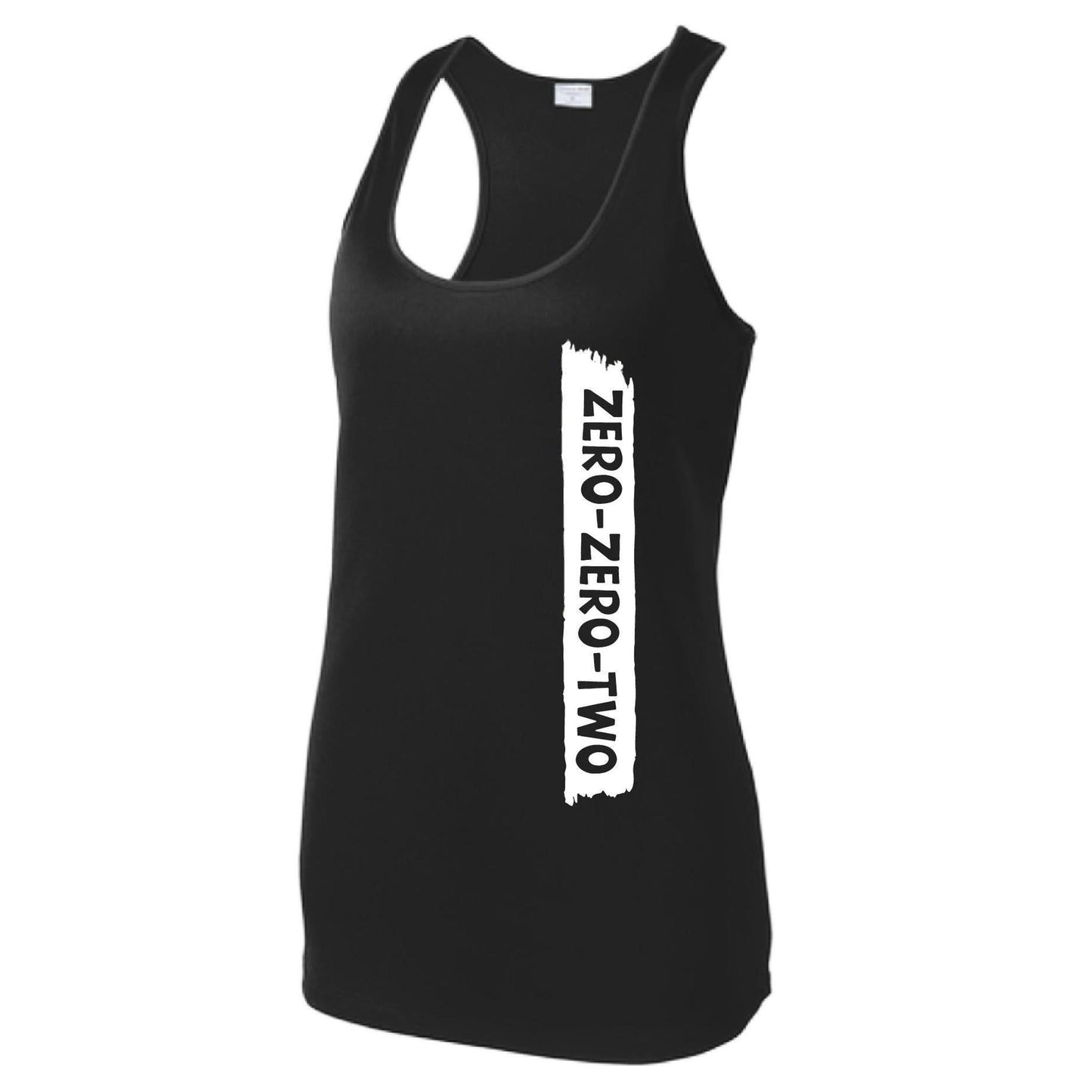 Zero Zero Two With Pickleballs (Customizable) | Women's Racerback Pickleball Tank | 100% Polyester