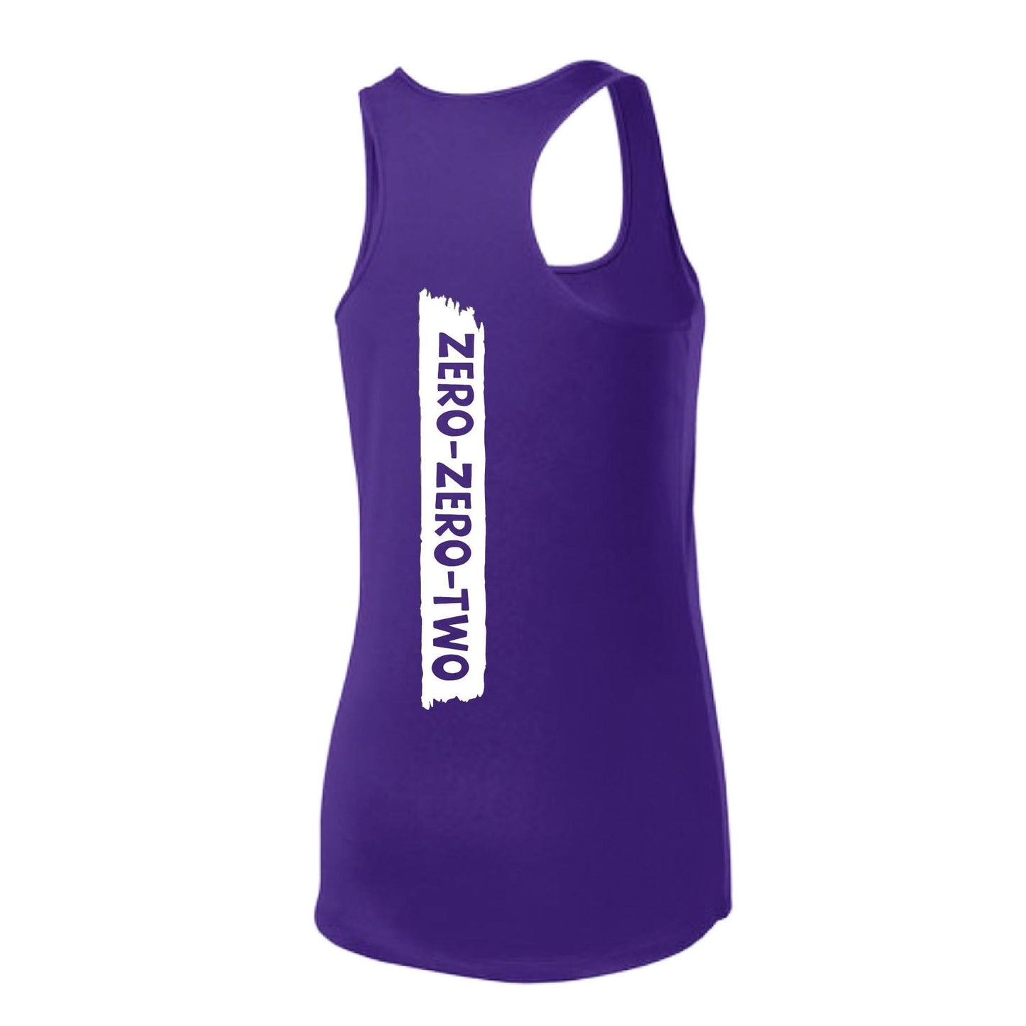 Zero Zero Two With Pickleballs (Customizable) | Women's Racerback Pickleball Tank | 100% Polyester