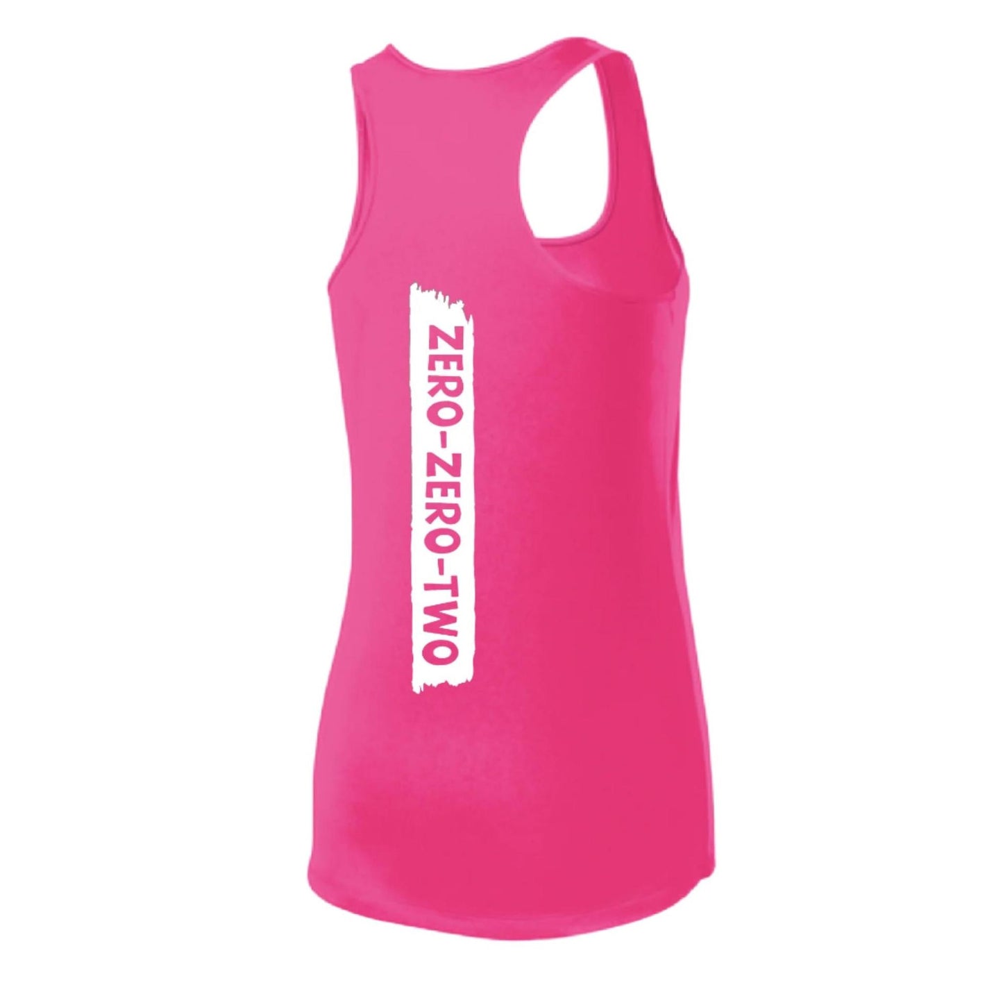 Zero Zero Two With Pickleballs (Customizable) | Women's Racerback Pickleball Tank | 100% Polyester