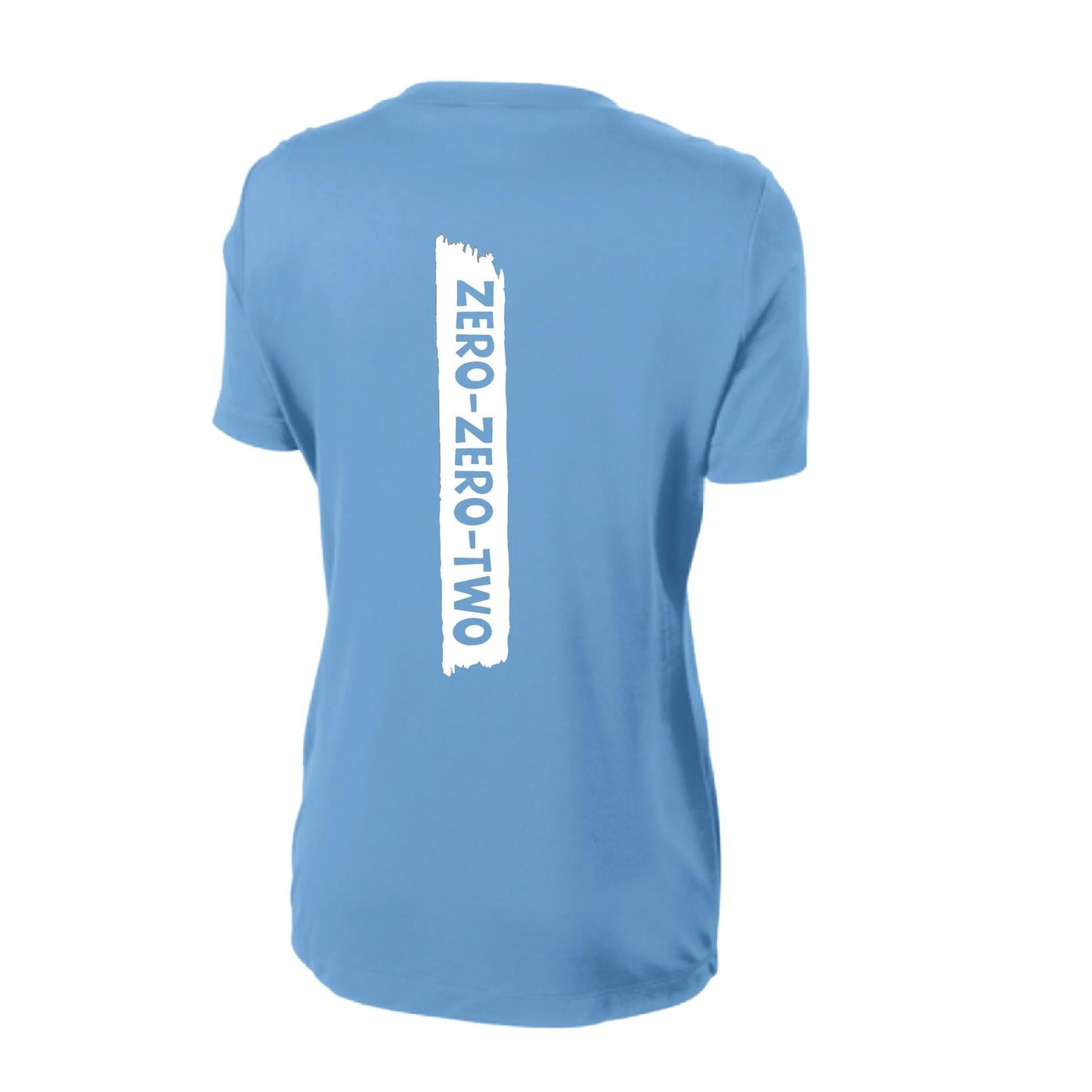 Zero Zero Two With Pickleballs (Customizable) | Women’s Short Sleeve Crewneck Pickleball Performance T-Shirts | 100% Polyester