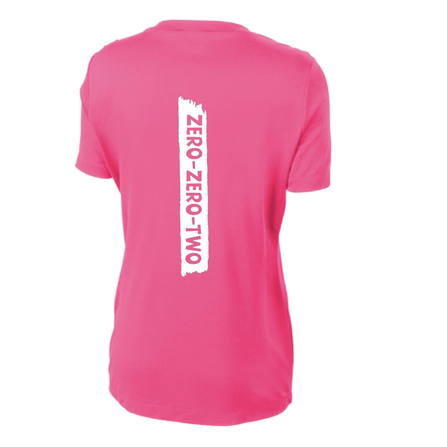 Zero Zero Two With Pickleballs (Customizable) | Women’s Short Sleeve Crewneck Pickleball Performance T-Shirts | 100% Polyester