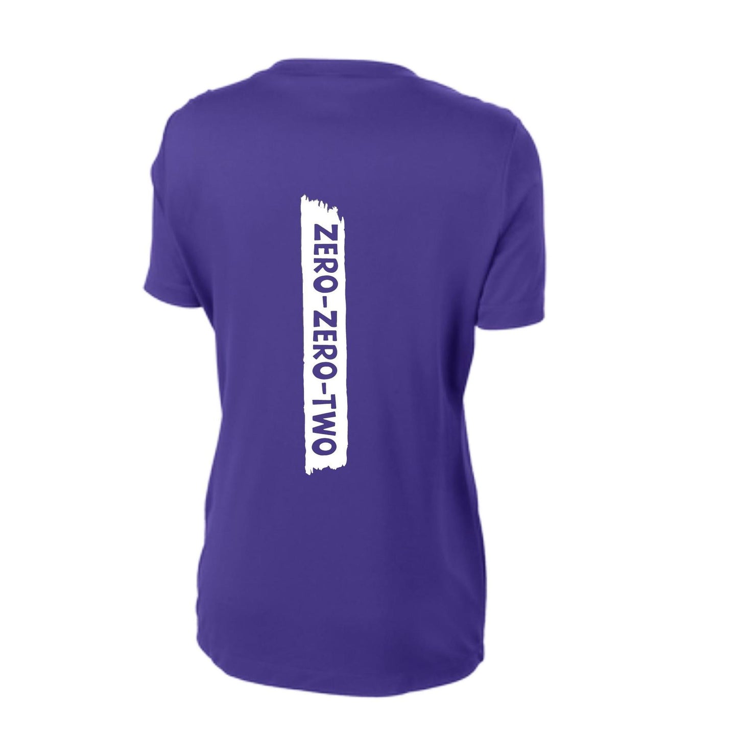 Zero Zero Two With Pickleballs (Customizable) | Women's Short Sleeve V-Neck Performance T-Shirt | 100% Polyester