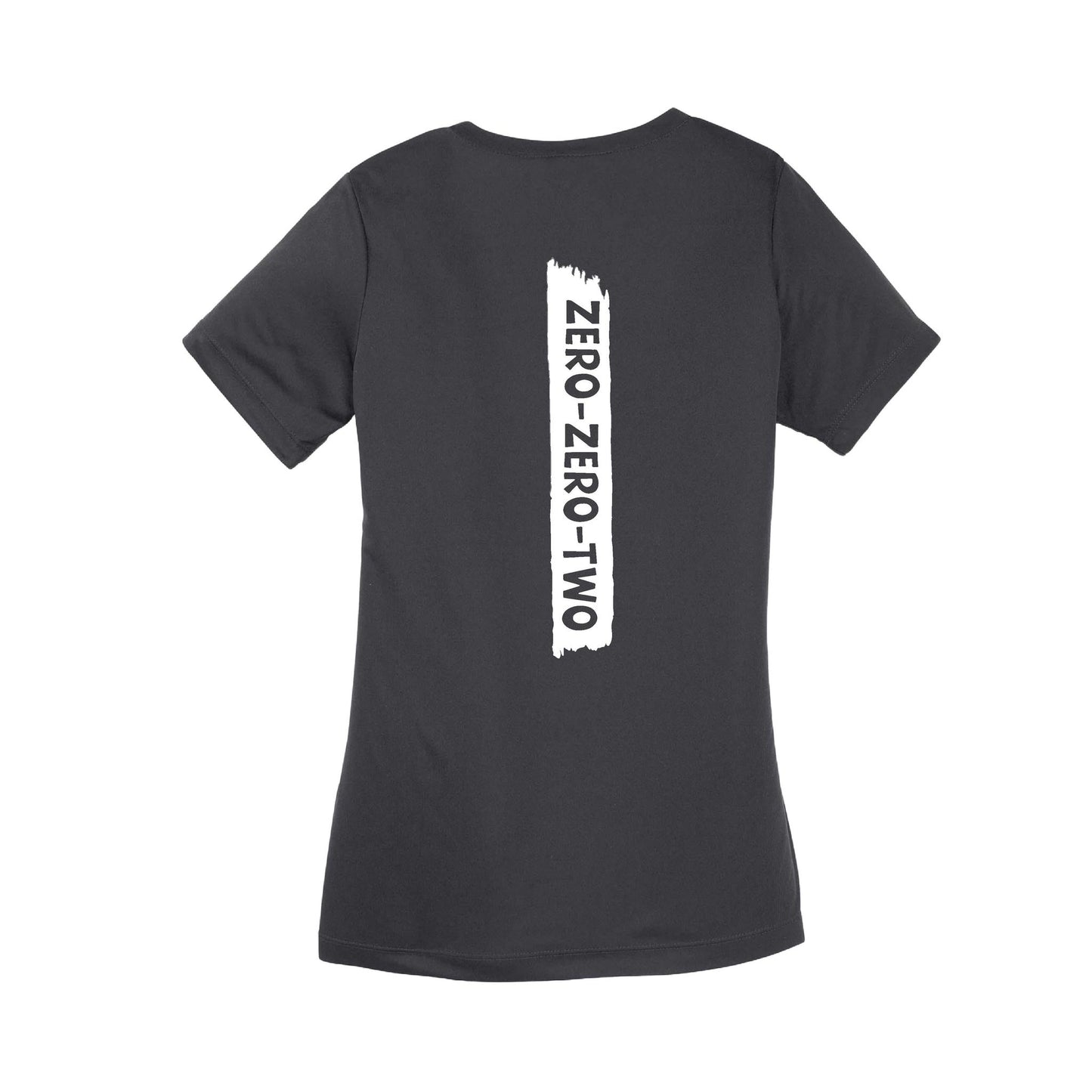 Zero Zero Two With Pickleballs (Customizable) | Women's Short Sleeve V-Neck Performance T-Shirt | 100% Polyester