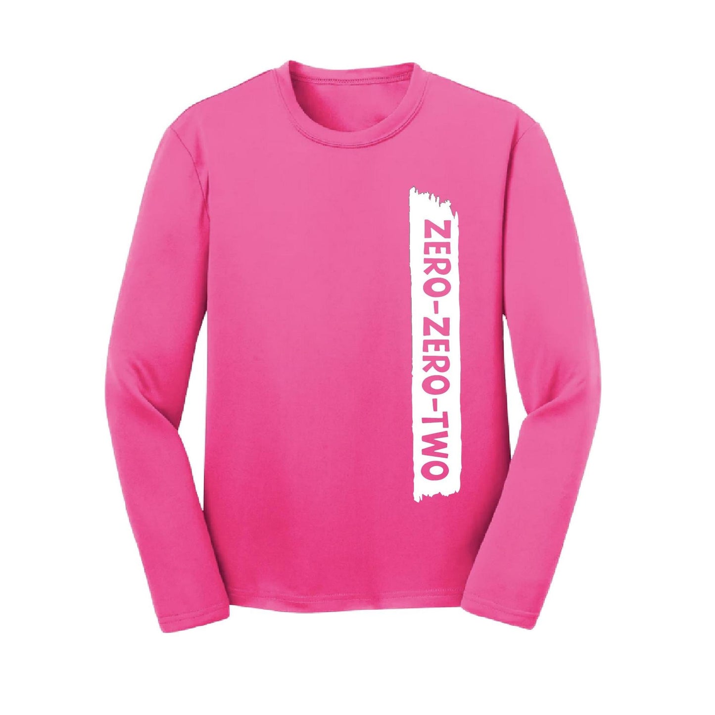Zero Zero Two With Pickleballs (Customizable) | Youth Long Sleeve Pickleball Performance T-Shirt | 100% Polyester