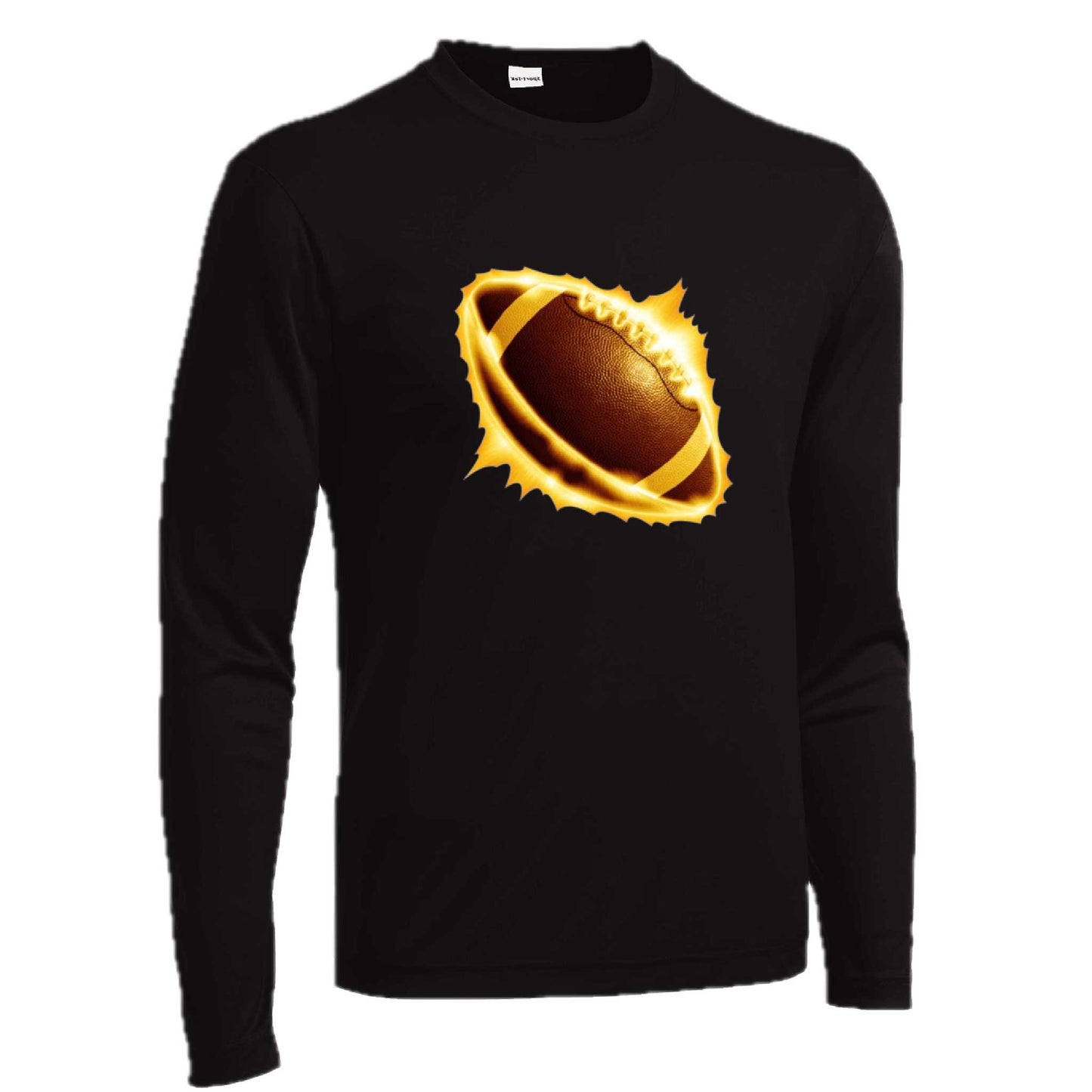 Radioactive Football | Men's Long Sleeve Football Shirt | 100% Polyester