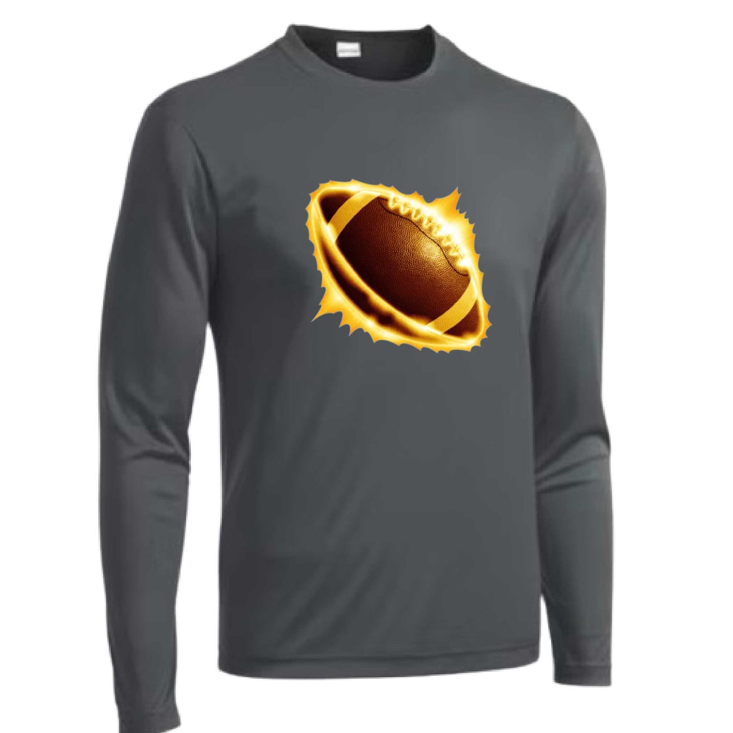 Radioactive Football | Men's Long Sleeve Football Shirt | 100% Polyester
