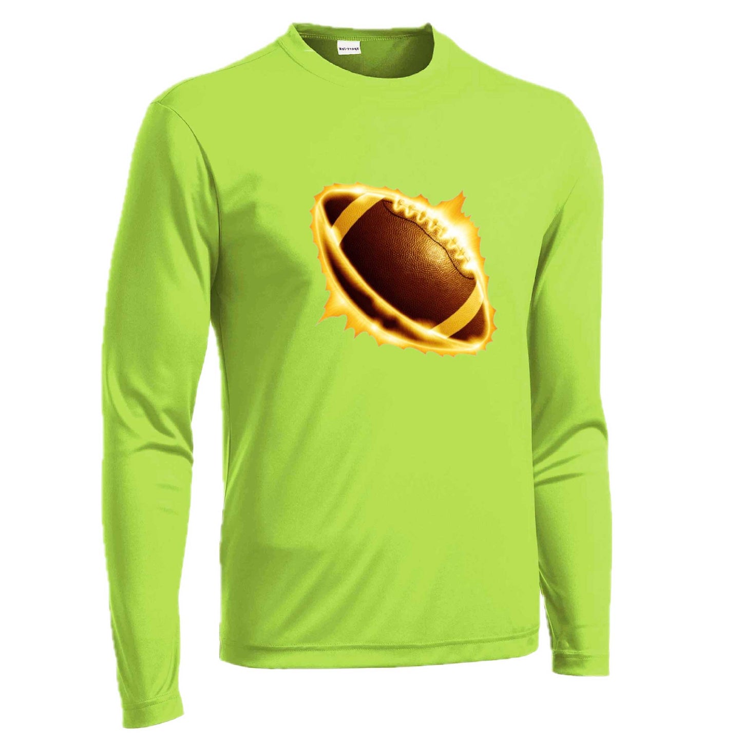 Radioactive Football | Men's Long Sleeve Football Shirt | 100% Polyester