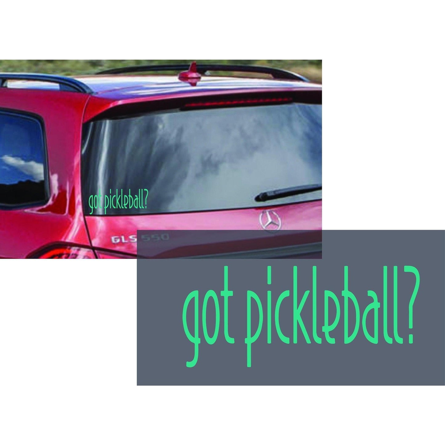 Got Pickleball? | Pickleball Car Decal And Pickleball Sticker | Customizable Color