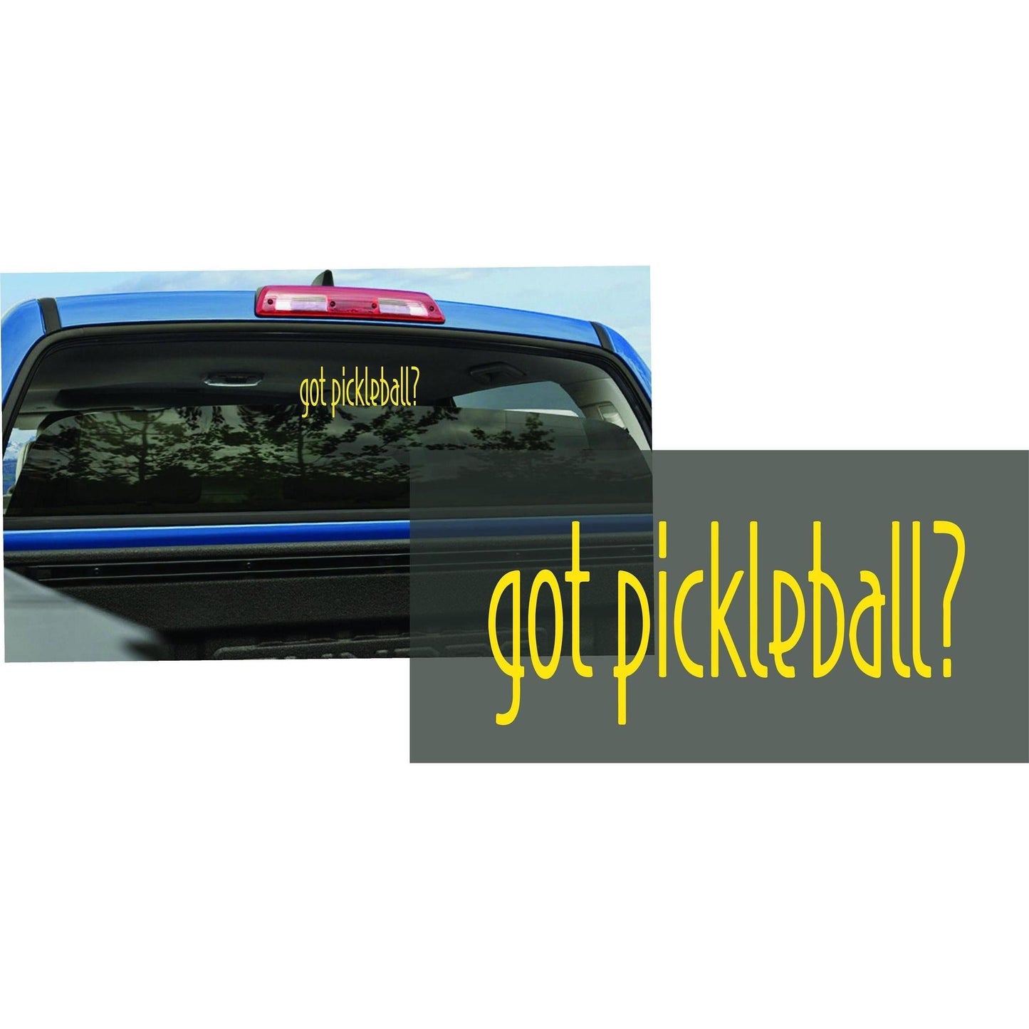 Got Pickleball? | Pickleball Car Decal And Pickleball Sticker | Customizable Color