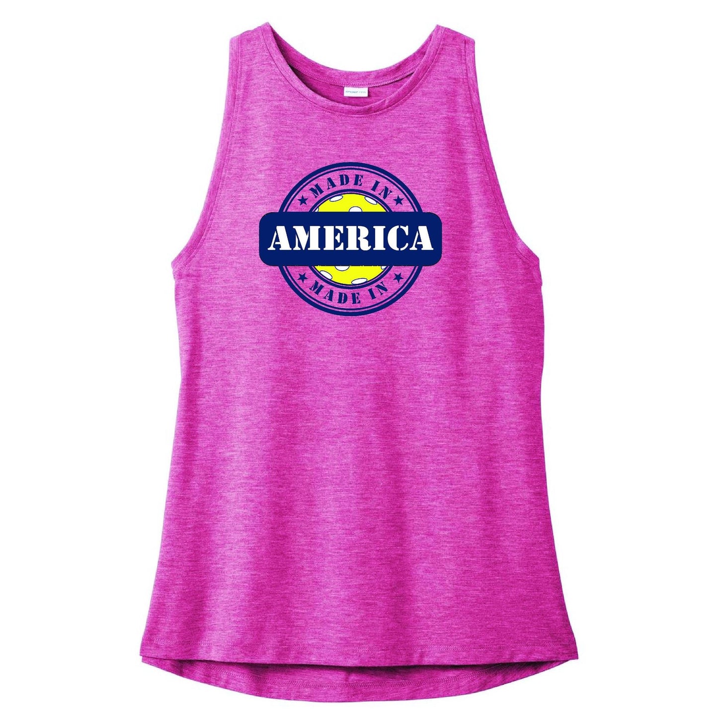 Made In America With Pickleball | Clearance Women's Rocker Pickleball Tank | 100% Polyester