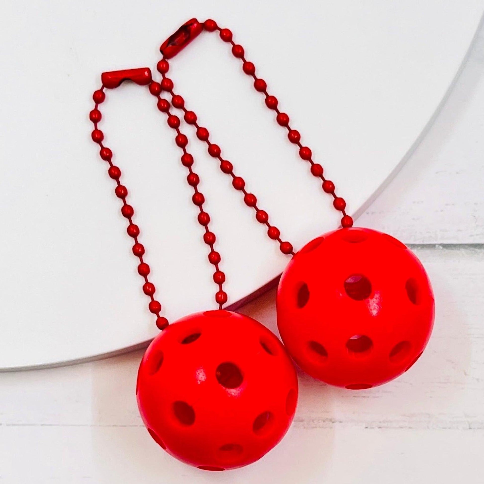 Micro Pickleball Bag Tags (Matching Chains) | Fun Pickleball Gifts