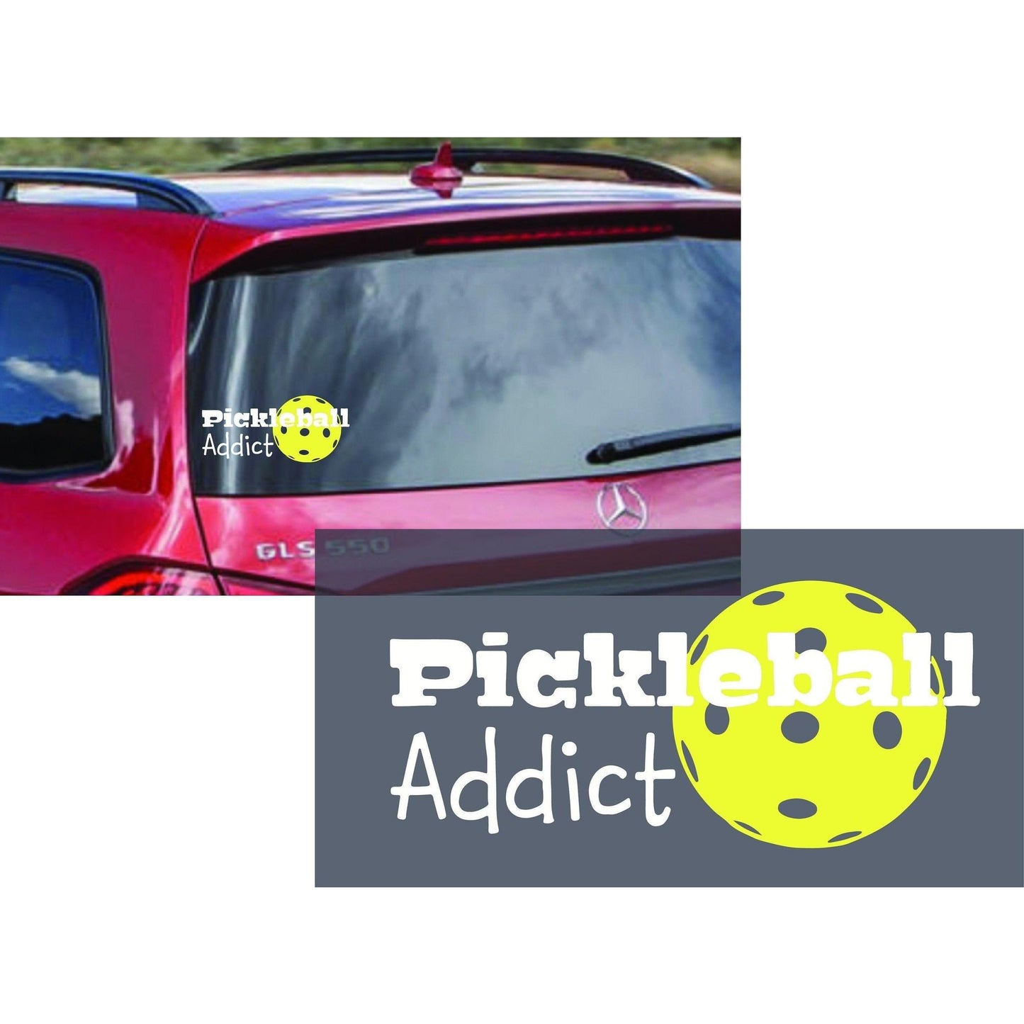 Pickleball Addict | Pickleball Car Decal And Pickleball Sticker