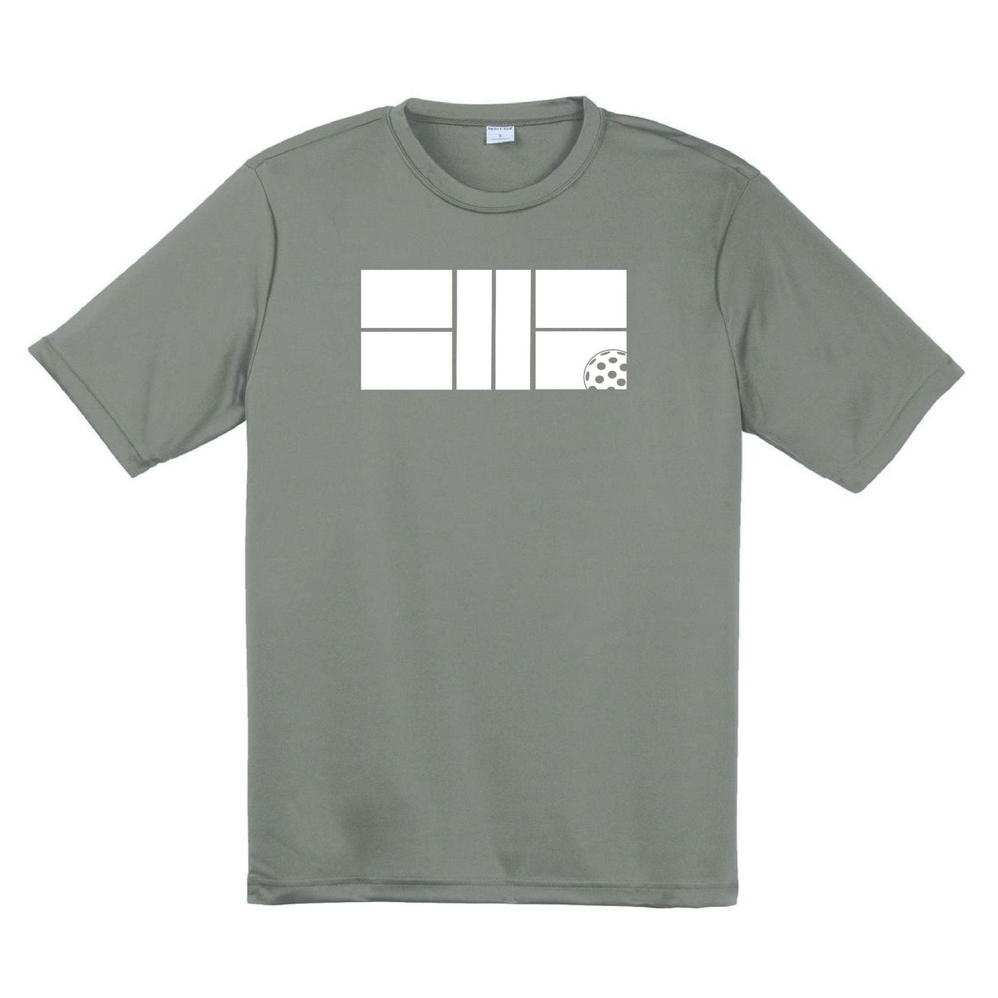 Pickleball Court (Clearance) | Youth Short Sleeve Pickleball Performance T-Shirts | 100% Polyester