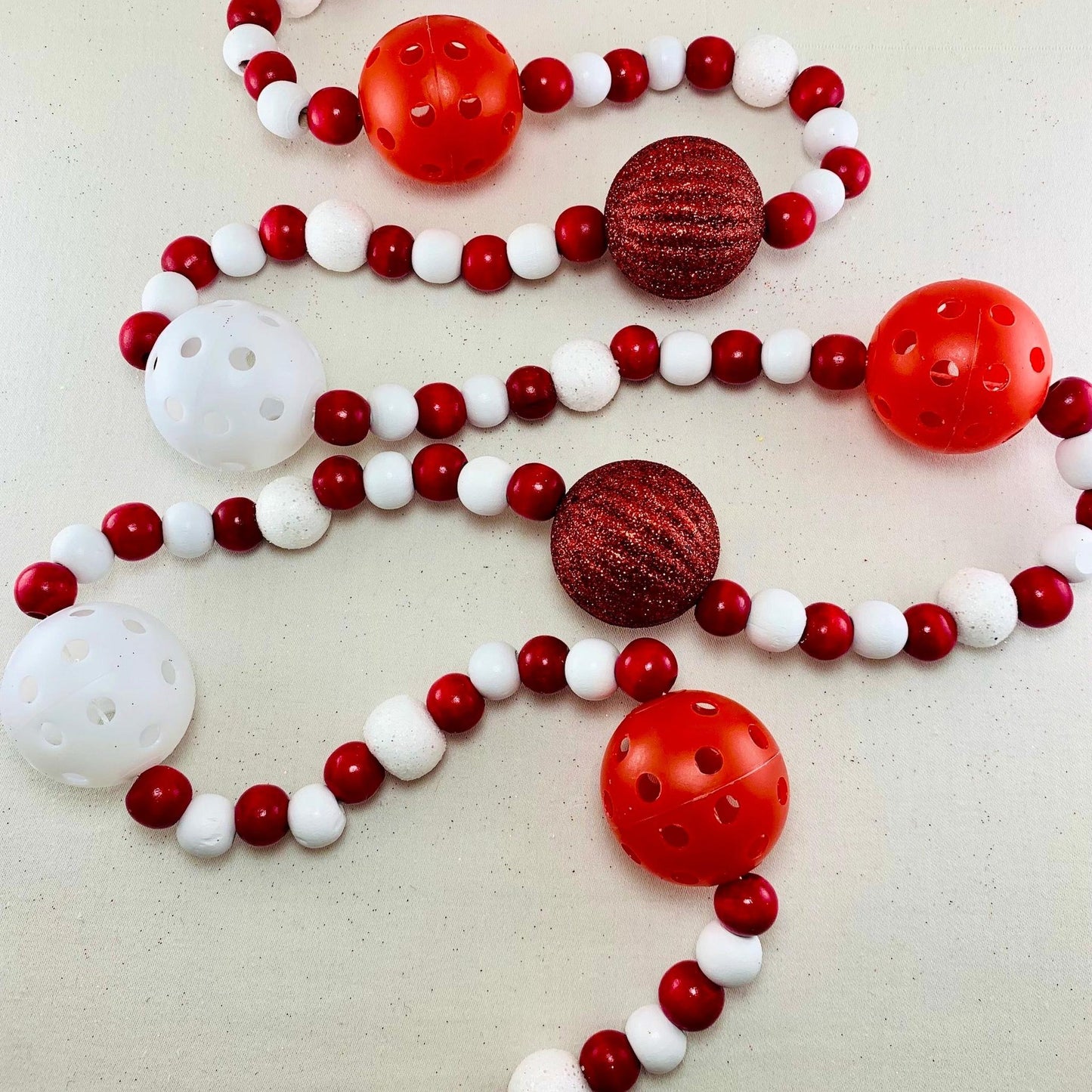 Pickleball Holiday Garland Design Your Own | Pickleball Christmas Gifts And Decor