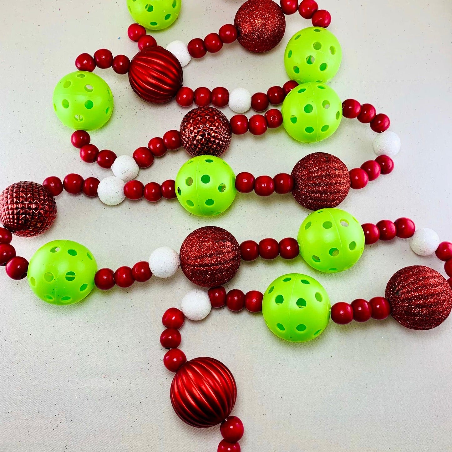 Pickleball Holiday Garland Design Your Own | Pickleball Christmas Gifts And Decor