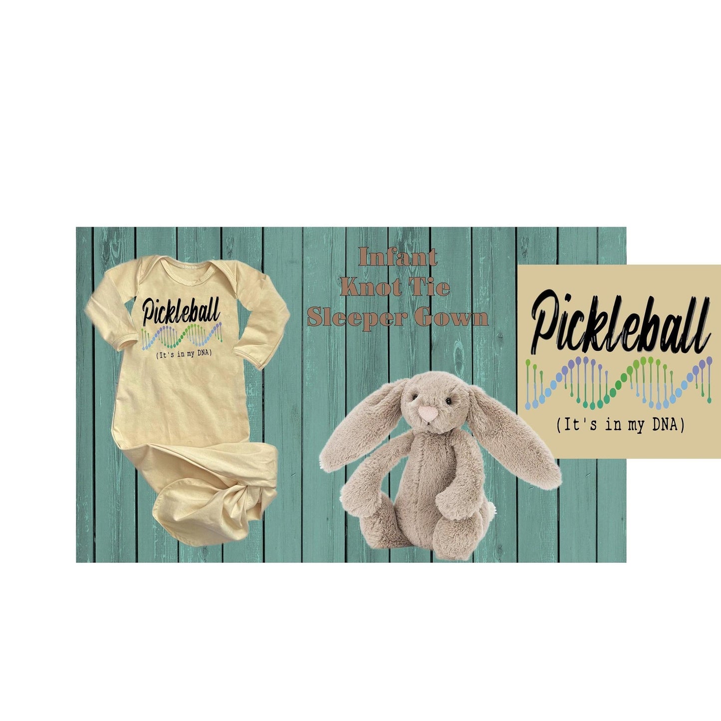 Pickleball Is In My DNA | Baby Knotted Sleeper