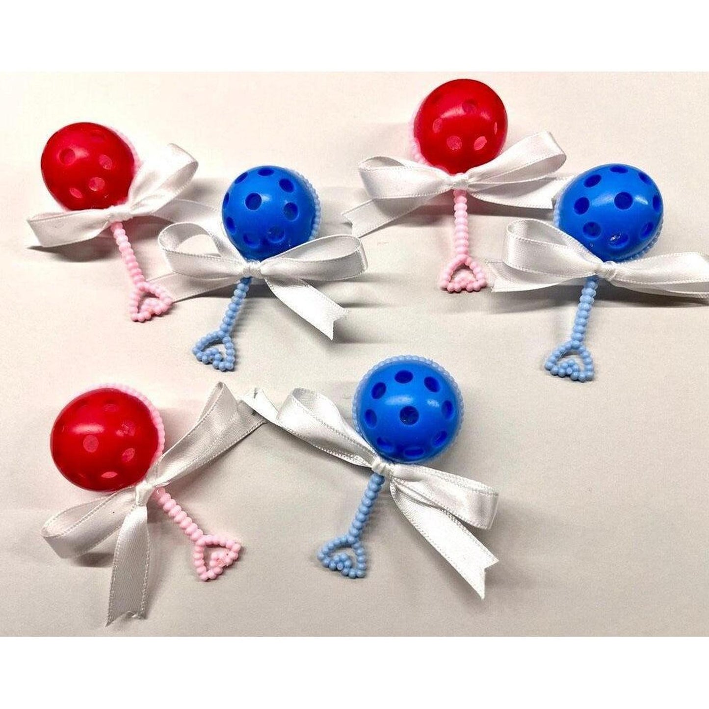 Pickleball Rattle Baby Shower Favors (Set Of 6) | Fun Pickleball Gifts