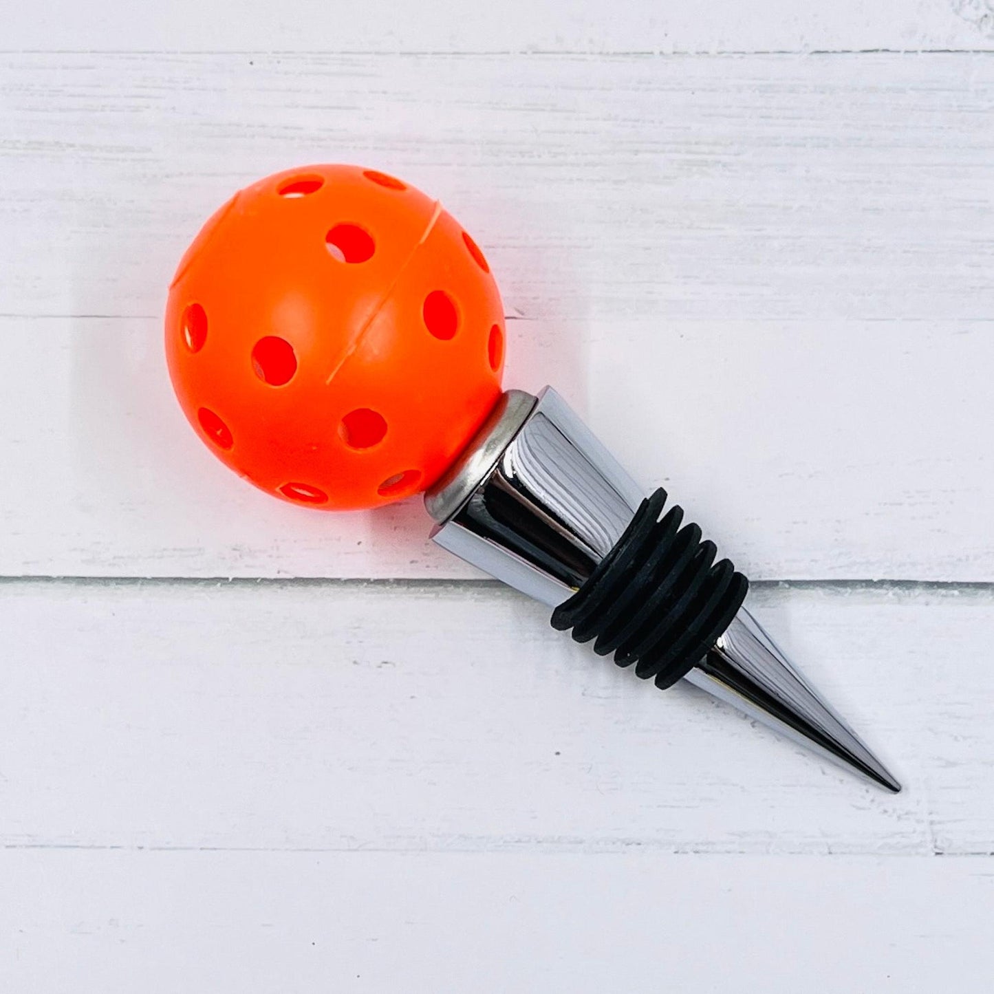 Pickleball Wine Bottle Stopper (Customizable) | Fun Pickleball Gifts