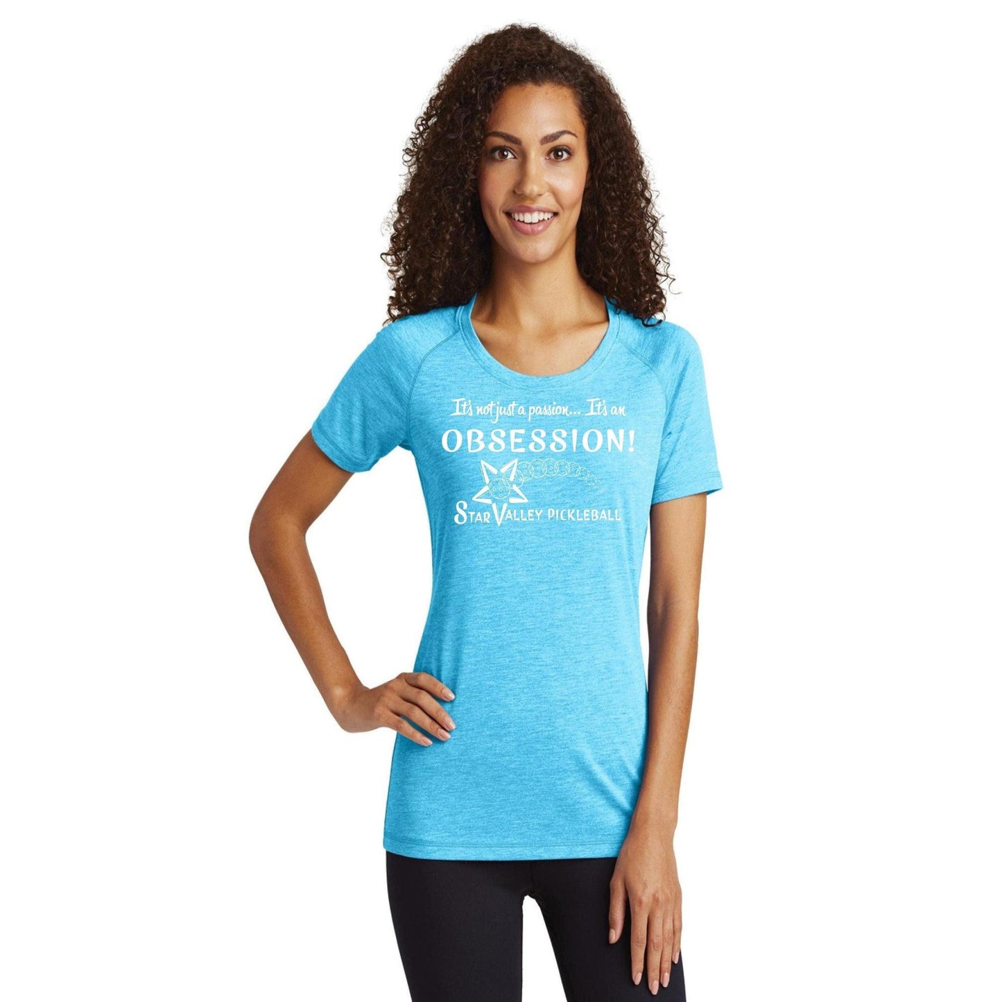 Star Valley Pickleball Tournament | Clearance Women's Short Sleeve Pickleball Performance T-Shirt | 50/25/25 Poly/Cotton/Rayon