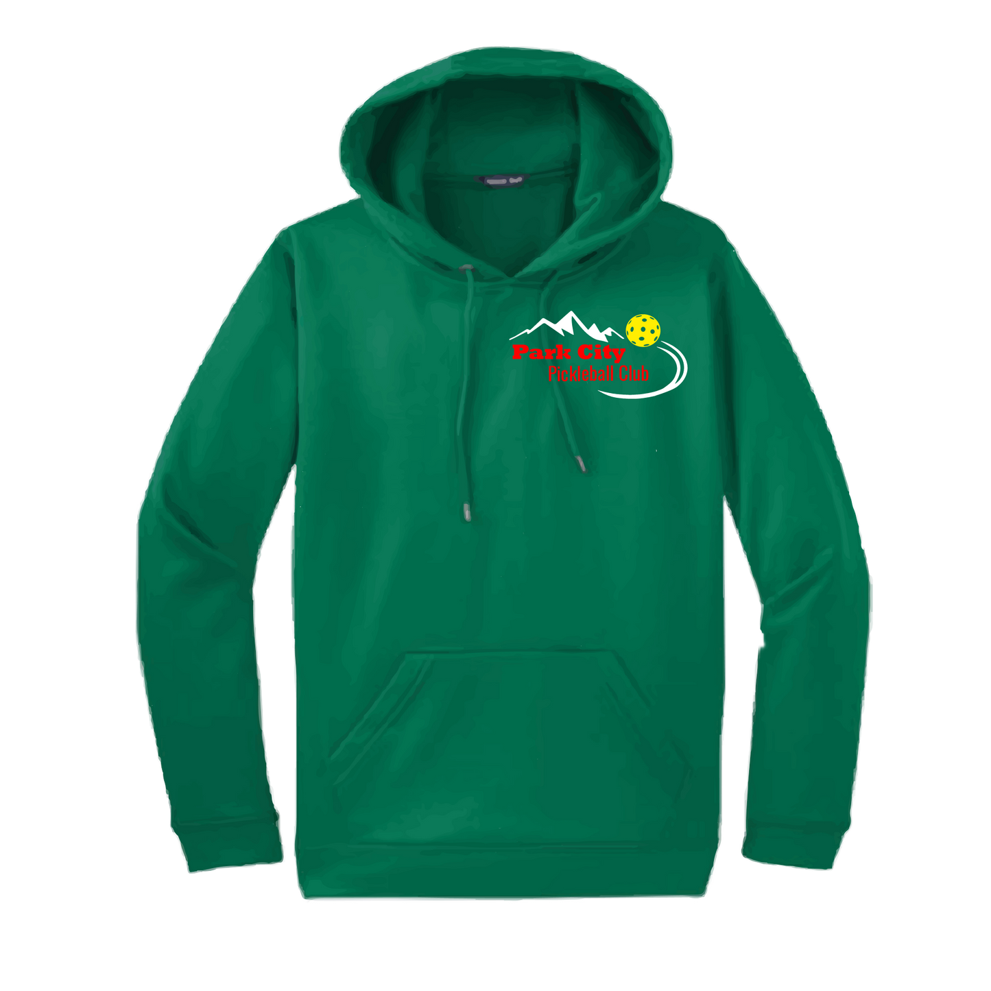 Pickleball Design: Park City Pickleball Club (red words) Unisex Hooded Sweatshirt: Moisture-wicking, double-lined hood, front pouch pocket. This unisex hooded sweatshirt is ultra comfortable and soft. Stay warm on the Pickleball courts while being that hit with this one of kind design.