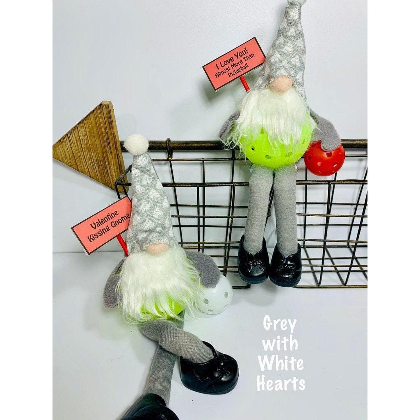 Valentine's Pickleball Gnomes (Customizable) | Pickleball Valentine's Gifts And Decor