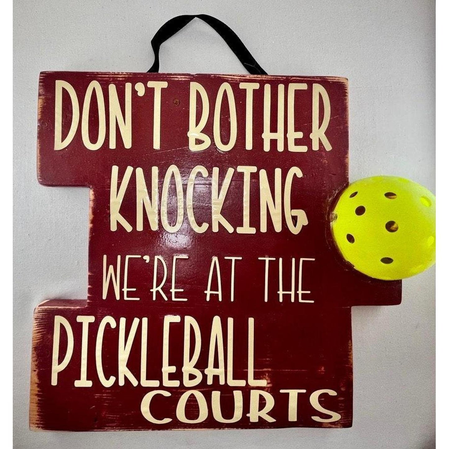 We're At The Pickleball Courts | Pickleball Home Decorations | Fun Pickleball Gifts