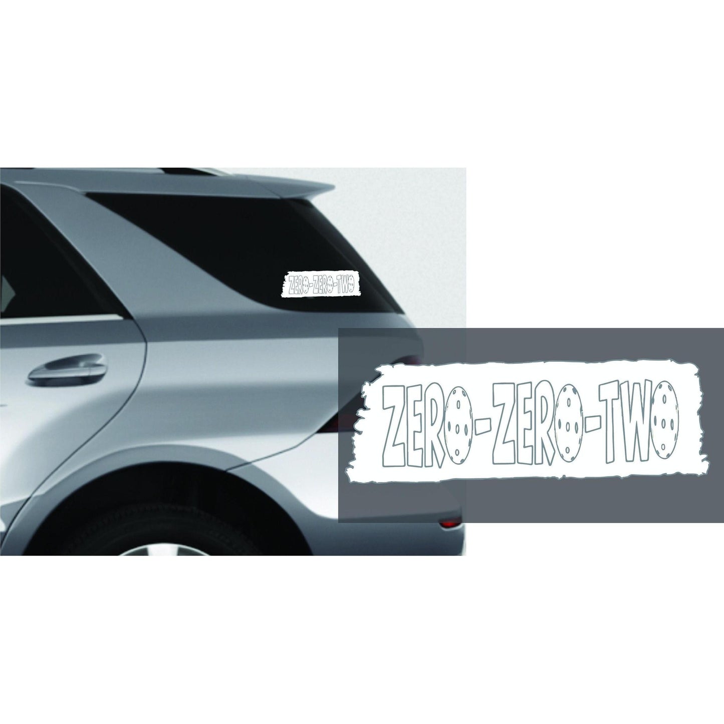 Zero Zero Two With Pickleballs | Pickleball Car Decal And Pickleball Sticker