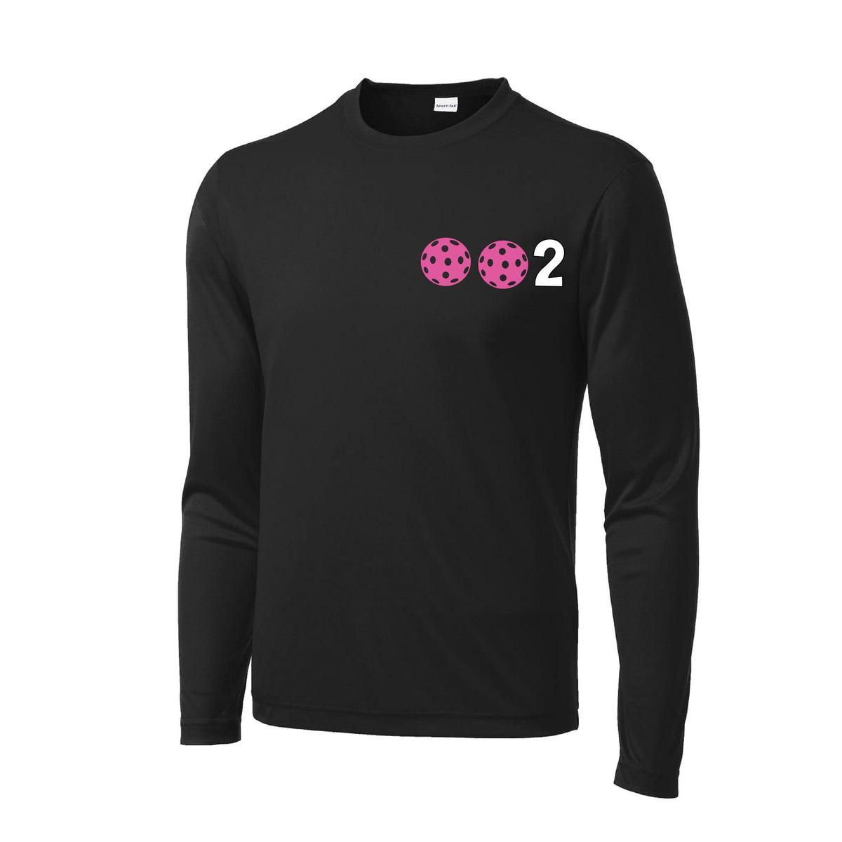 Men’s Pickleball Performance Shirt – Athletic Pickleball Apparel - 10 Customize Pickleballs-Long-Sleeve